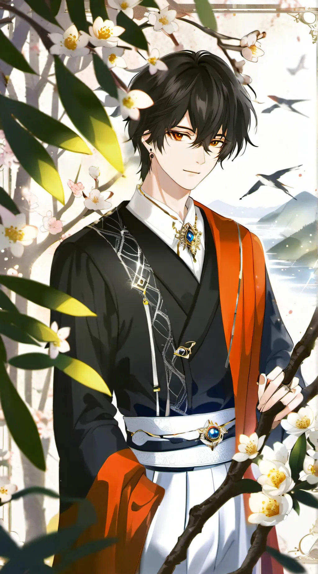 ai character: Haru❤️ background