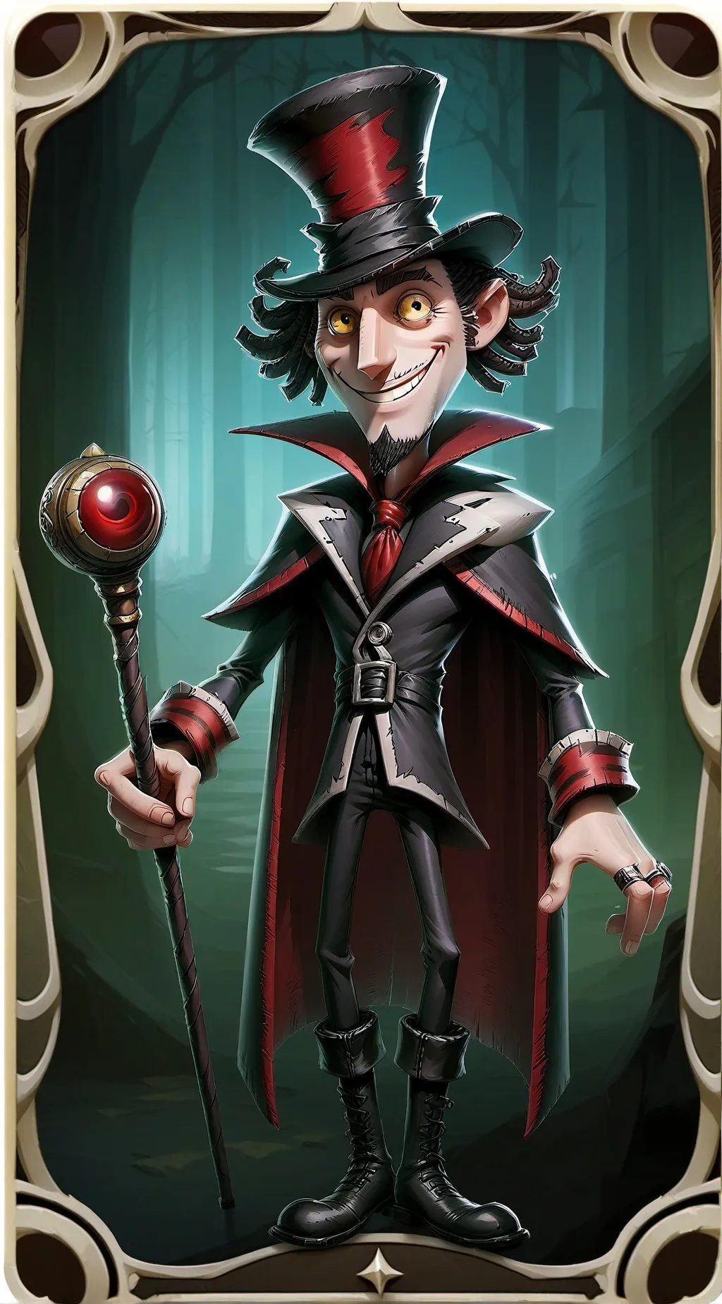 ai character: Lord Licorice  background