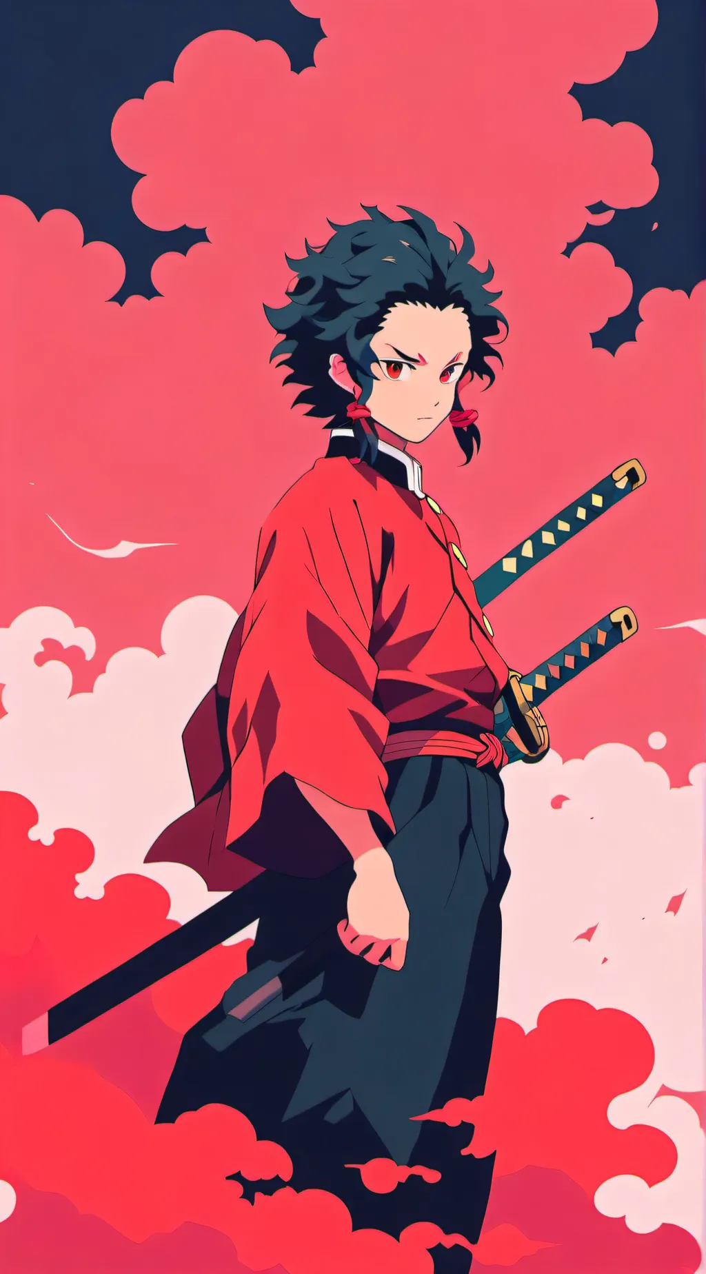 ai character: Demon Slayer Feet background