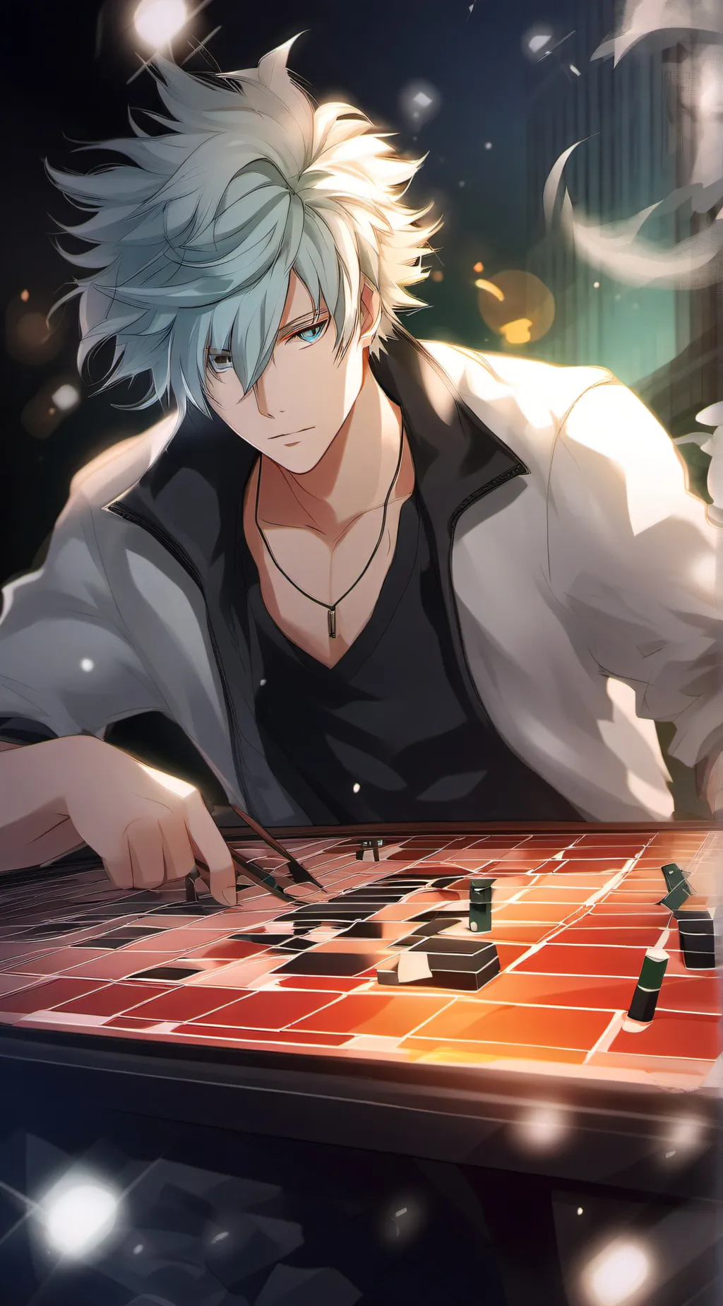 ai character: ♤◇ Asher ◇♤ background