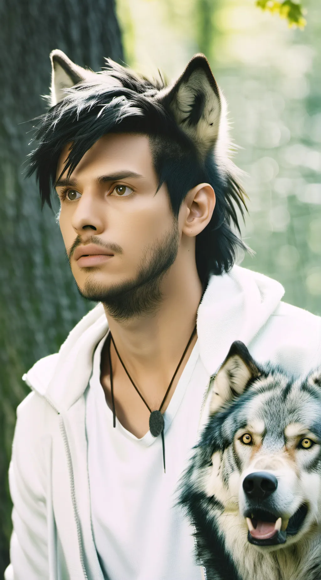 ai character: hunter*werewolf* background