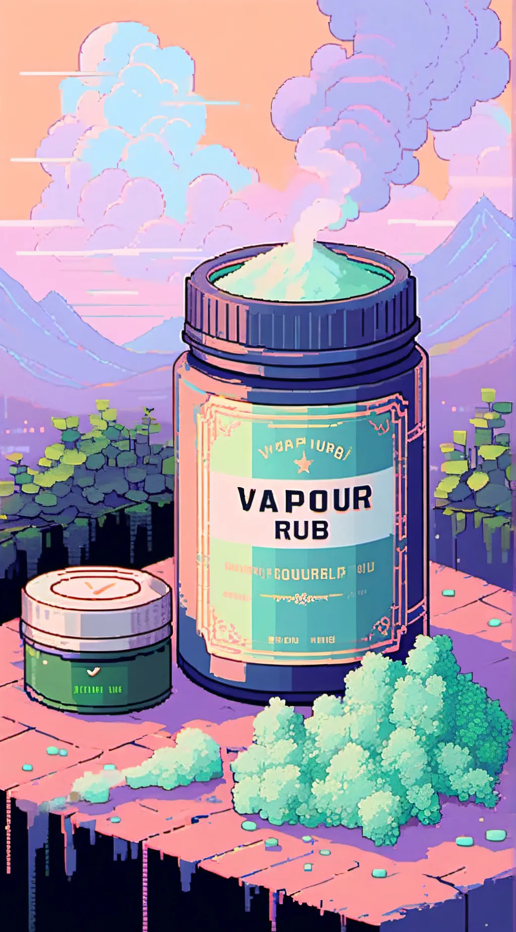 ai character: Vicks Vapour Rub background