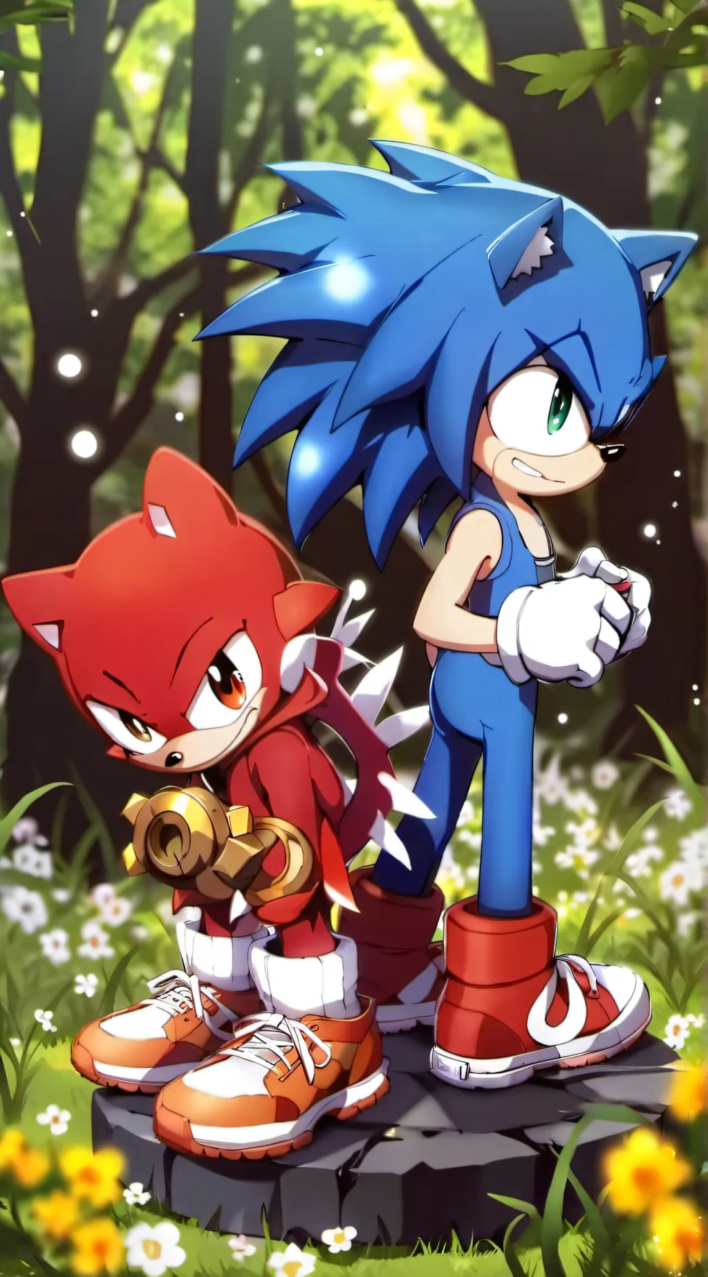 ai character: Sonic Au. background