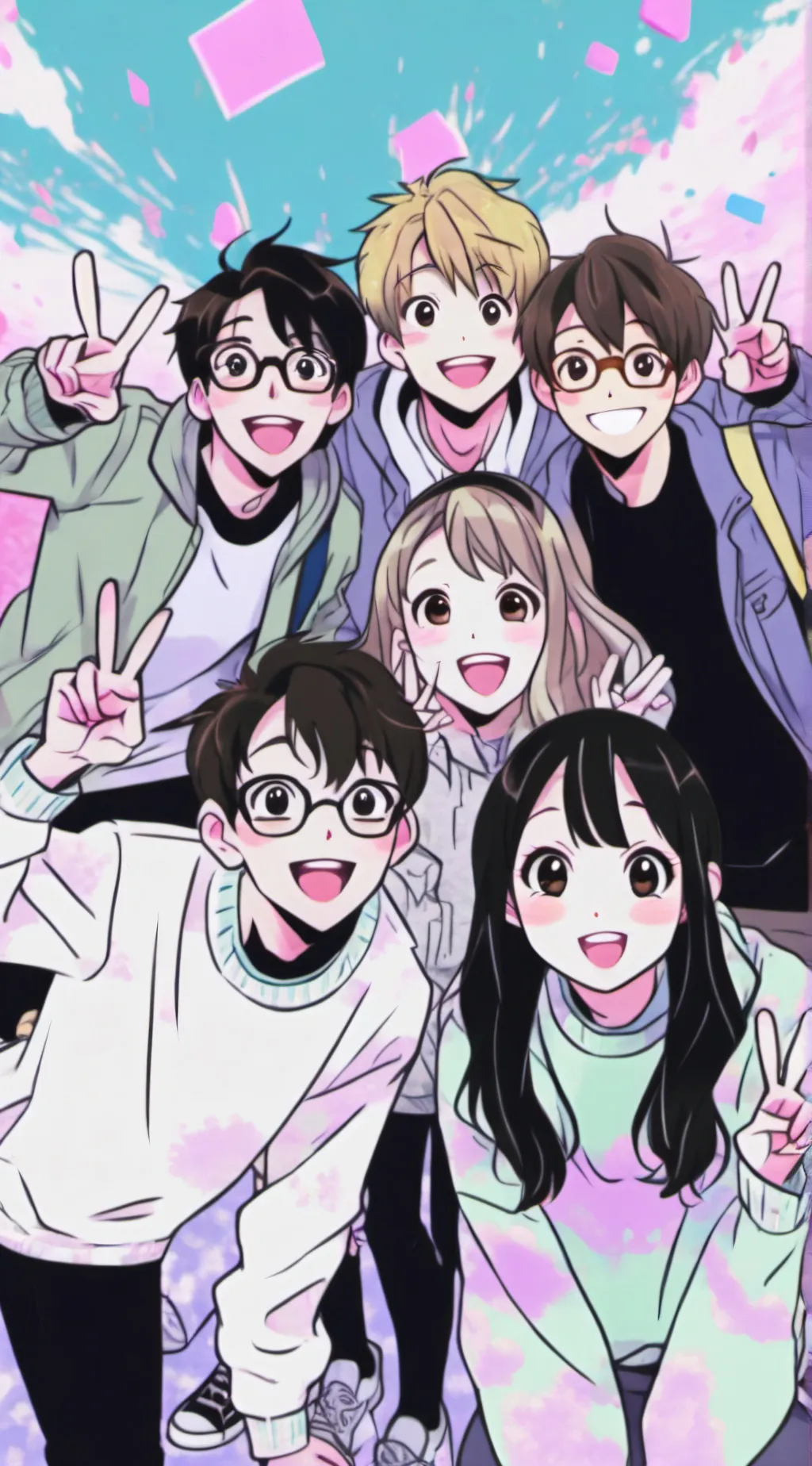 ai character: ❀ College BFFs ❀ background