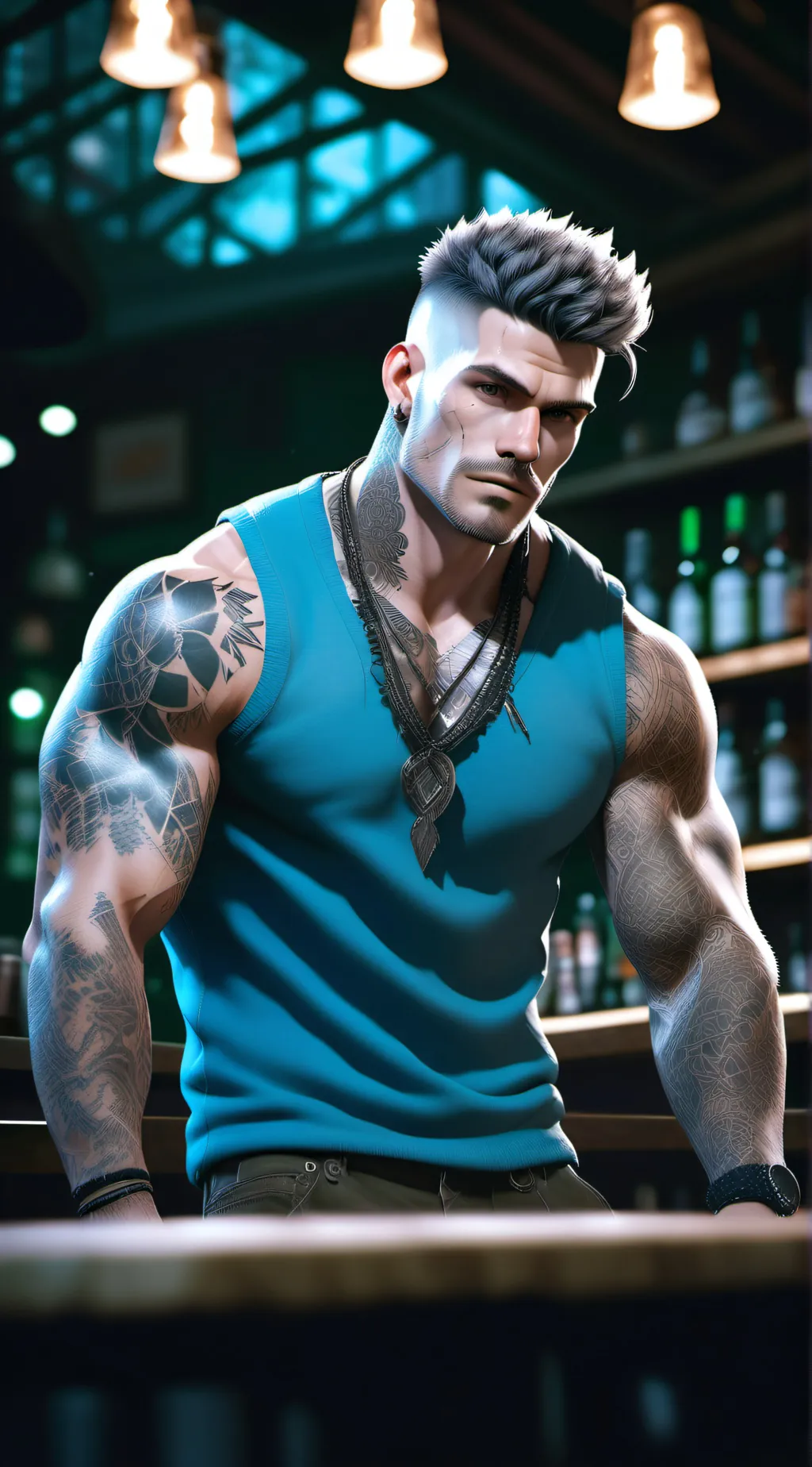 ai character: Bear Benson background