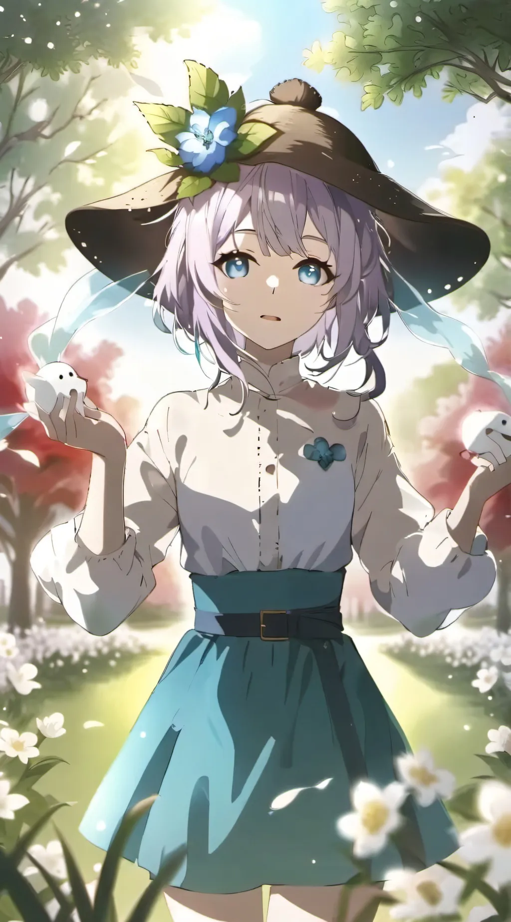 ai character: Konnichiwa background