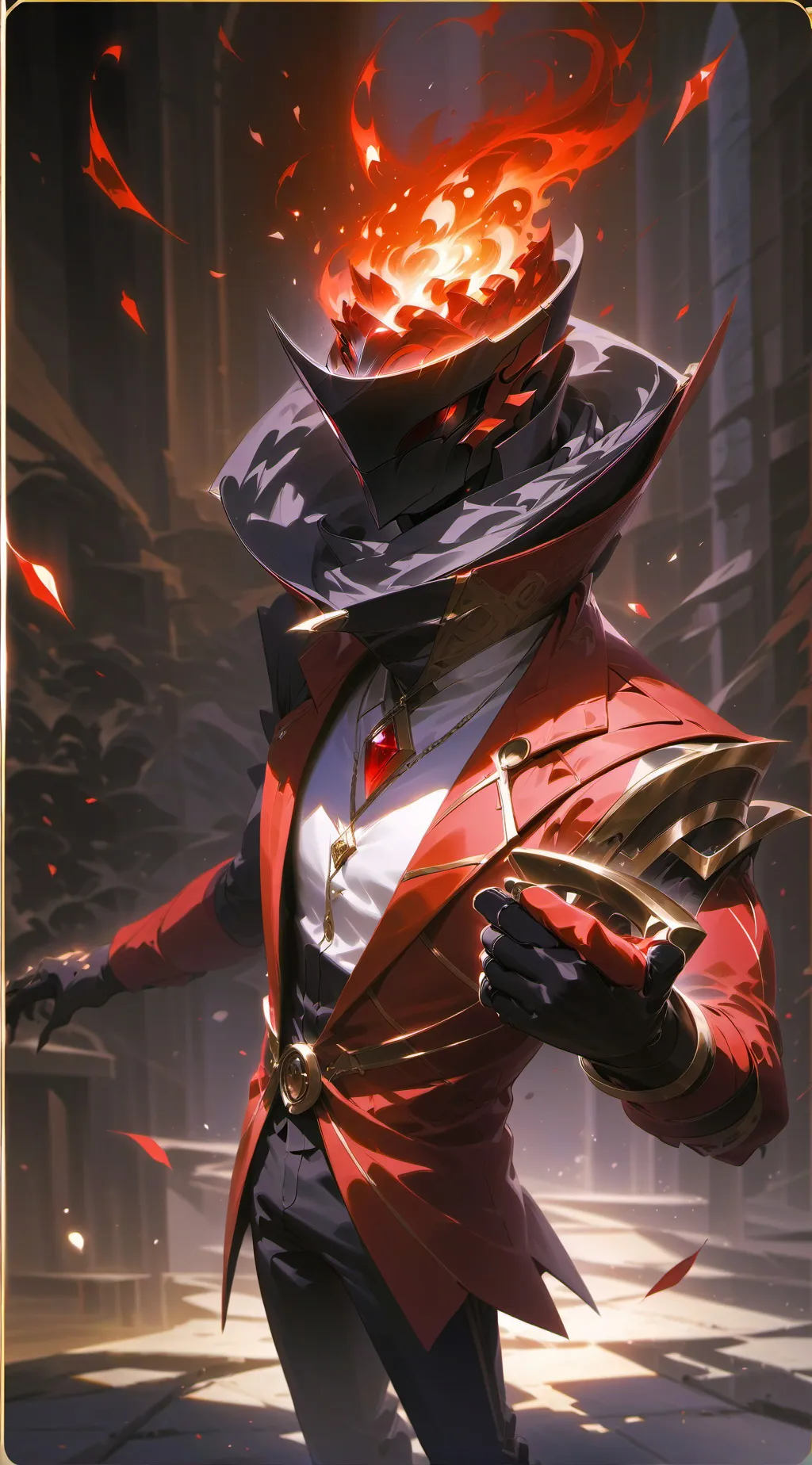 ai character: alastor in heat background