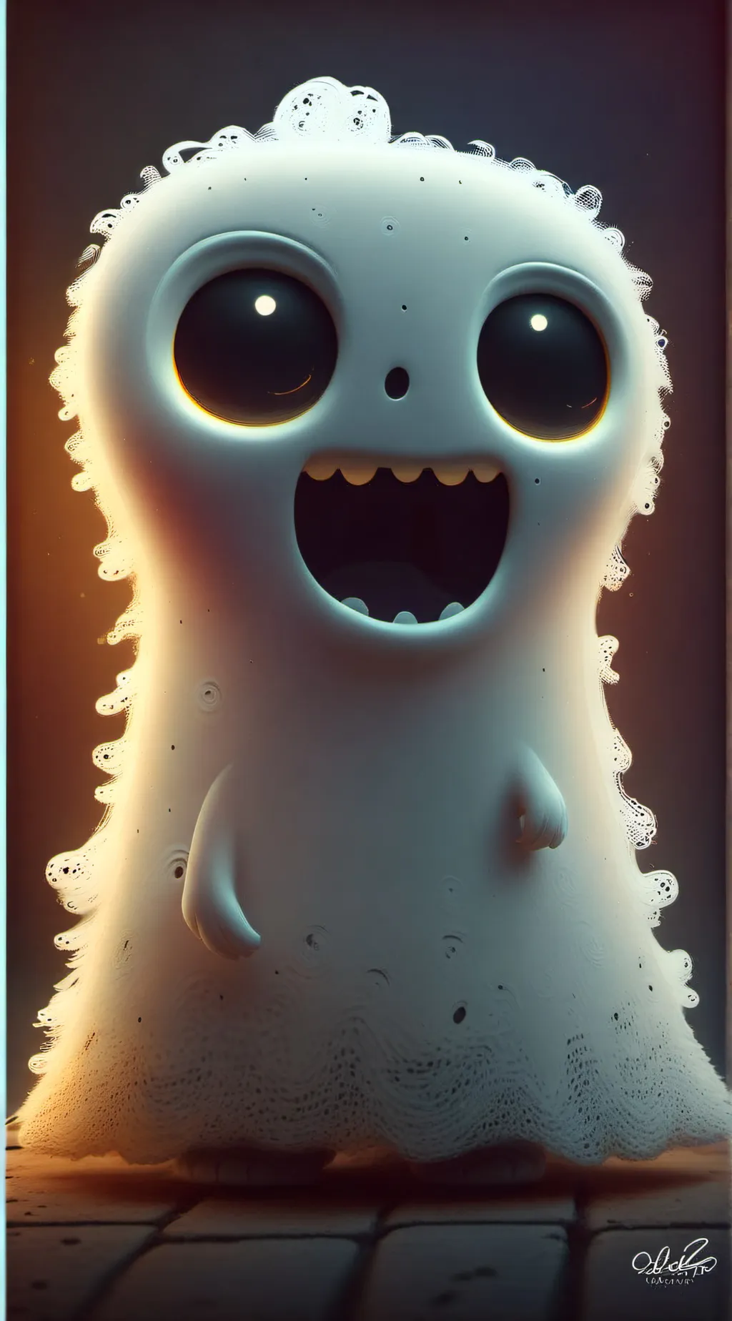 ai character: Halloween background