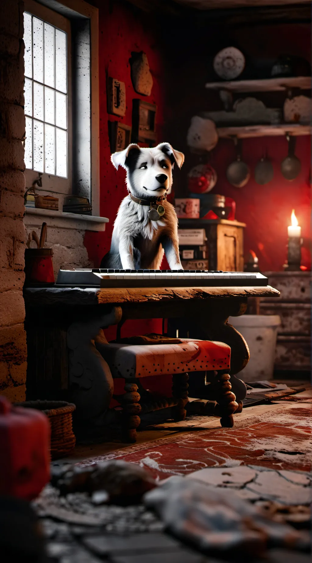 ai character: doggy background