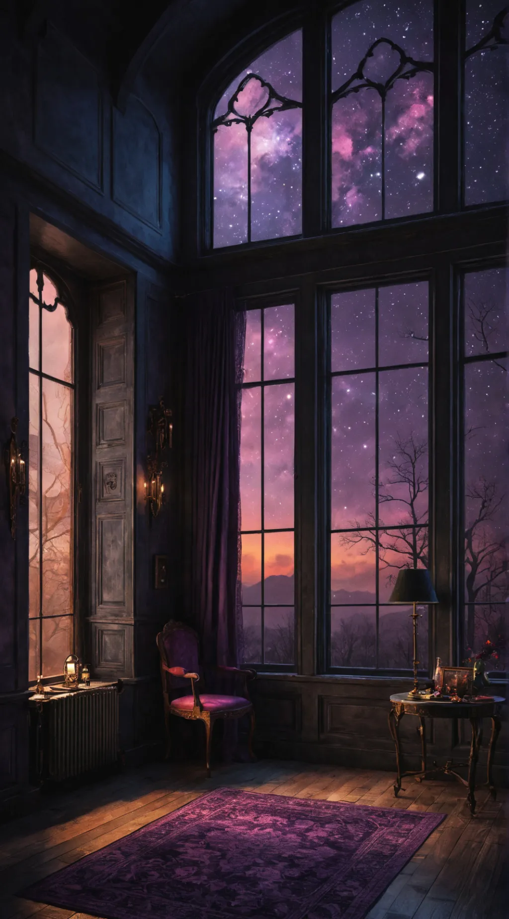 ai character: Haunted  background