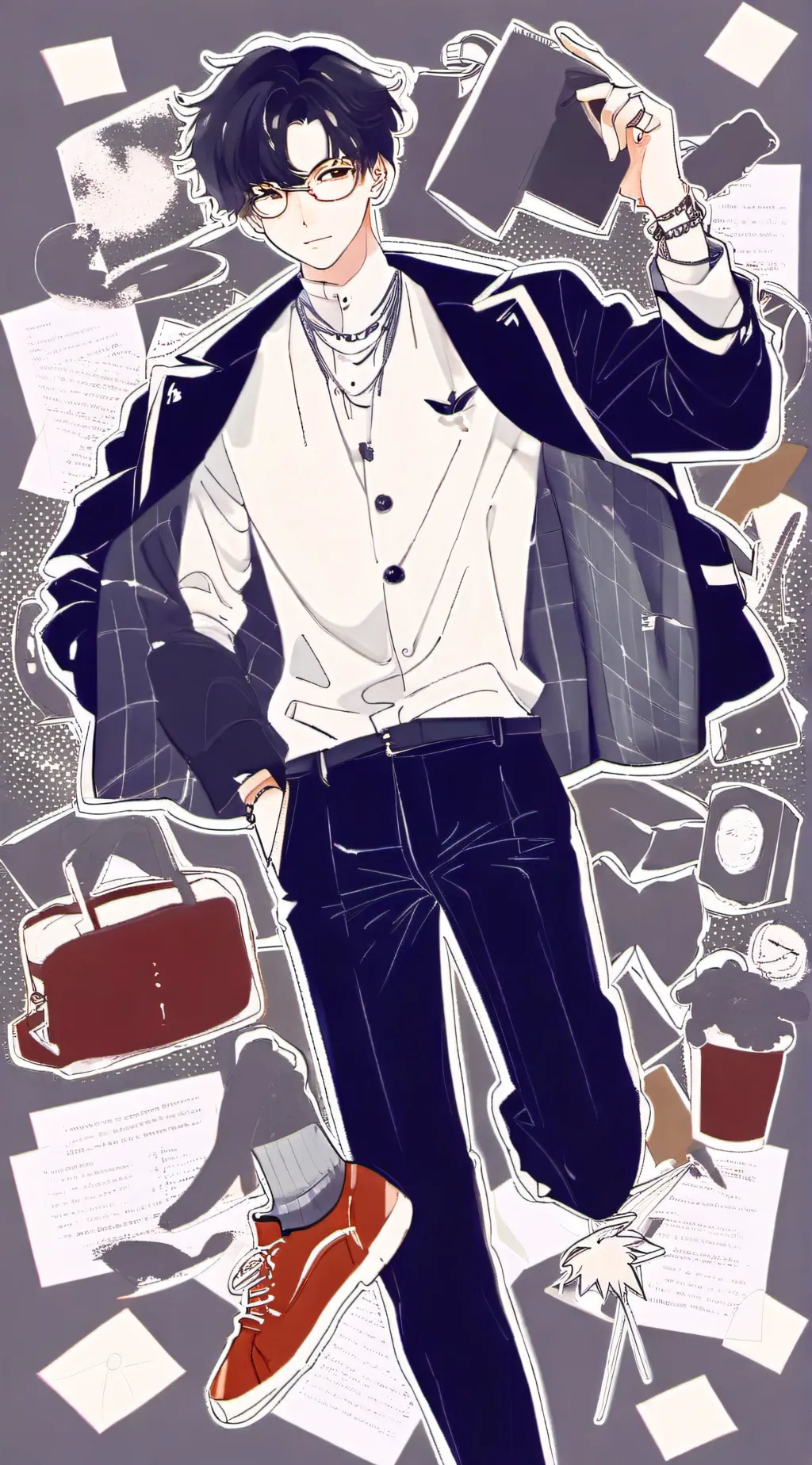 ai character: Derrick  background