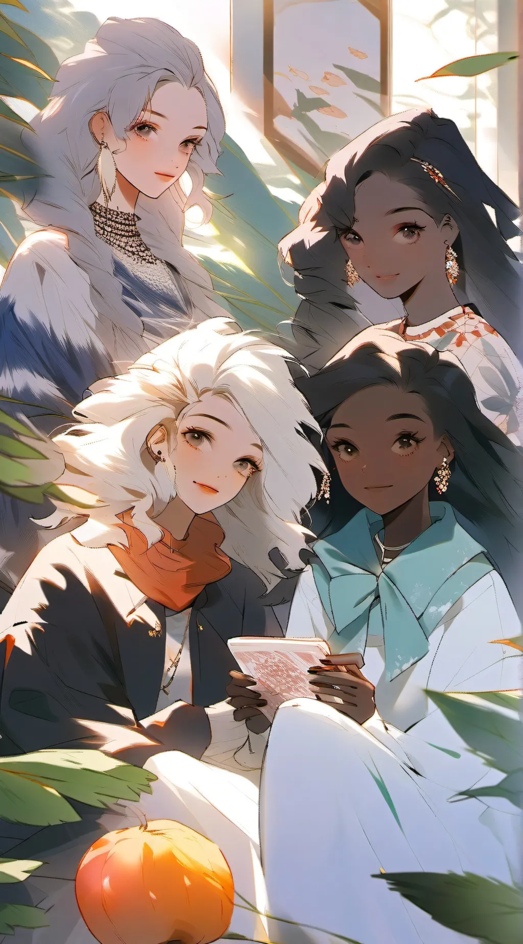 ai character: PJ's girls  background