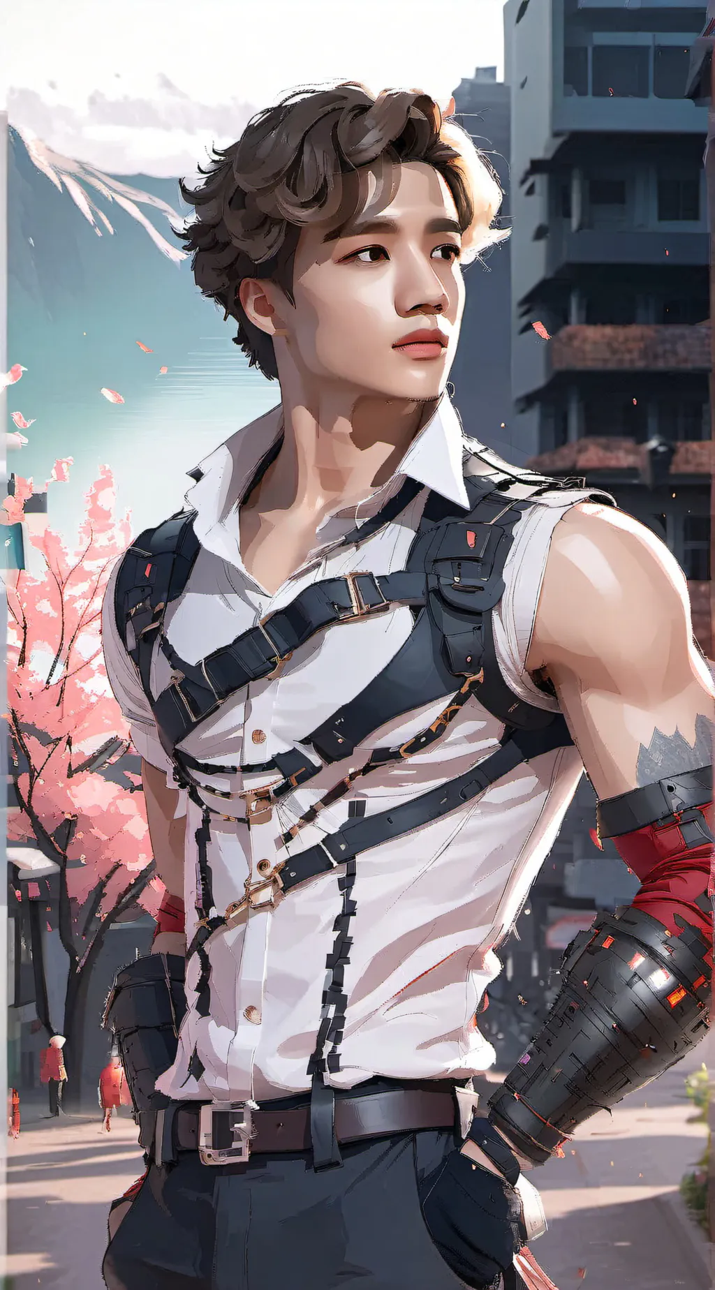 ai character: Stray kids. background