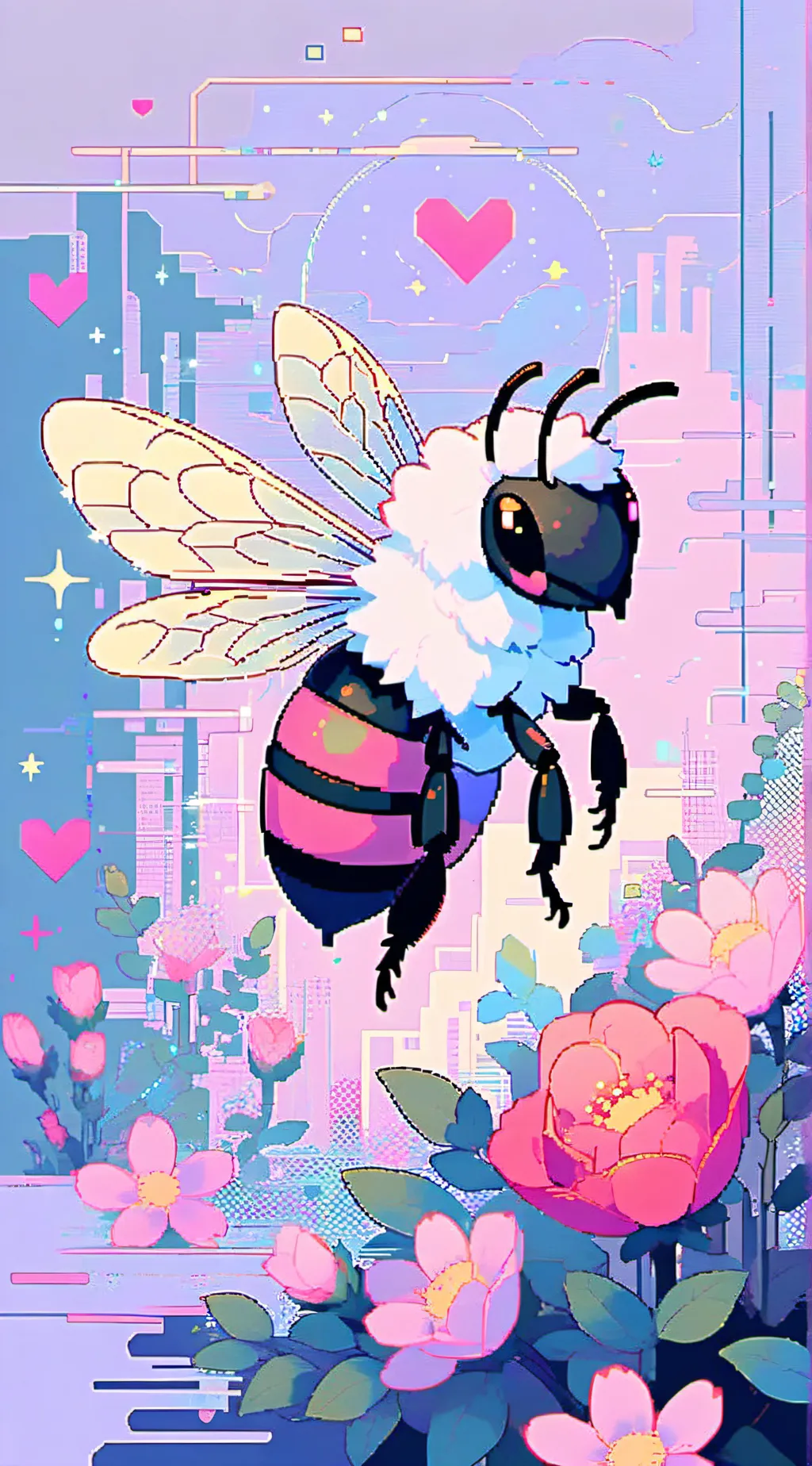 ai character: Mha Love Bee background