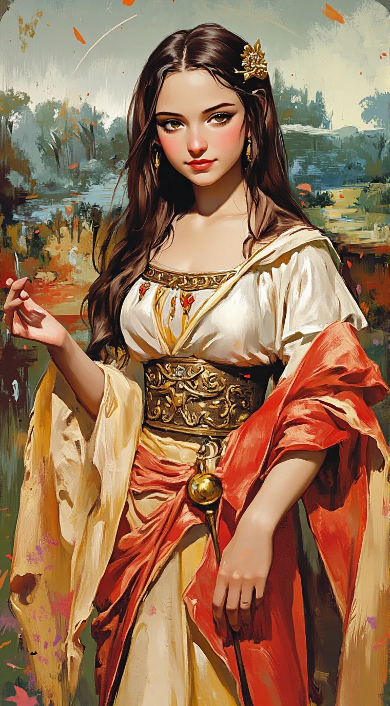 ai character: Mona Lisa picture background