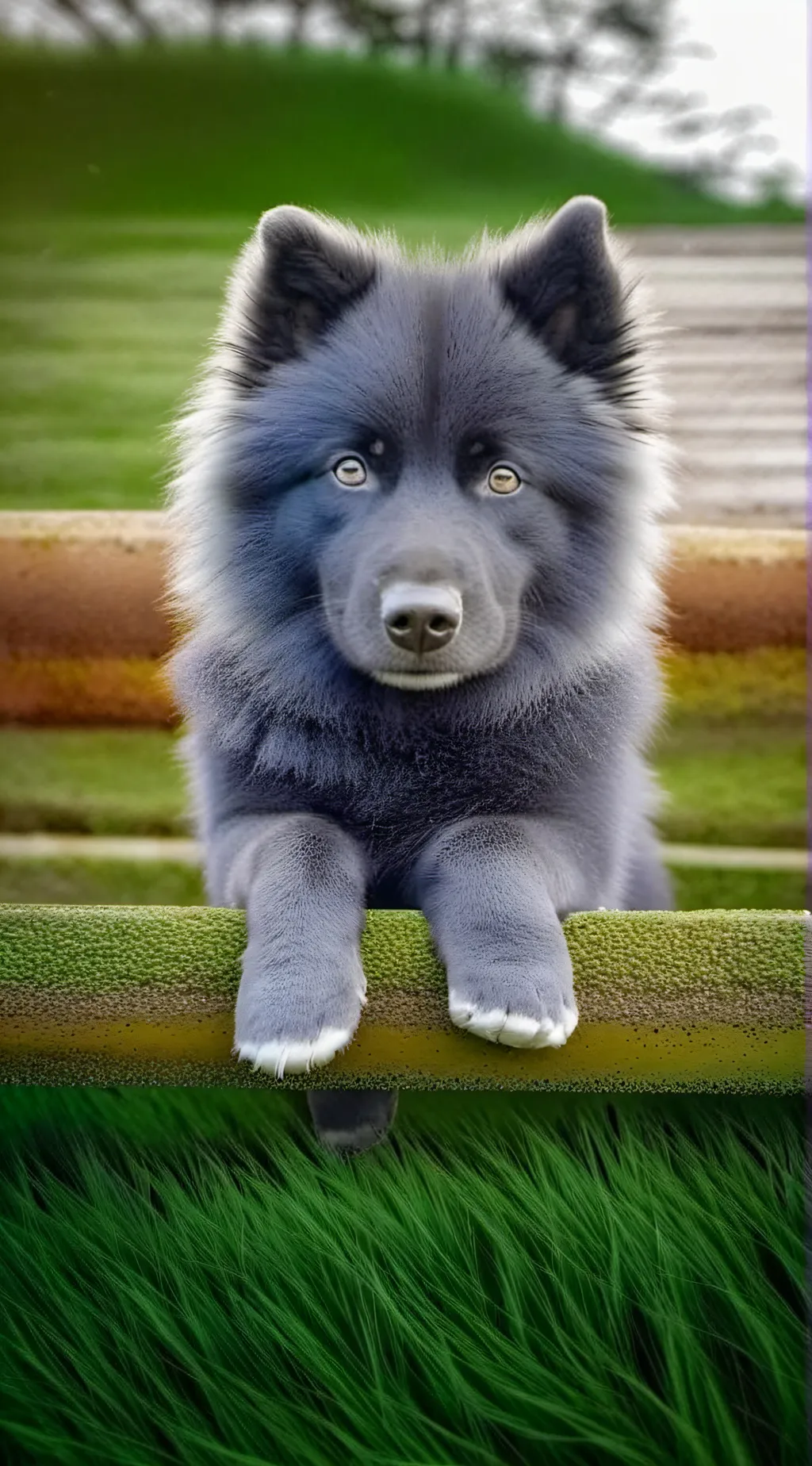 ai character: cute puppy background