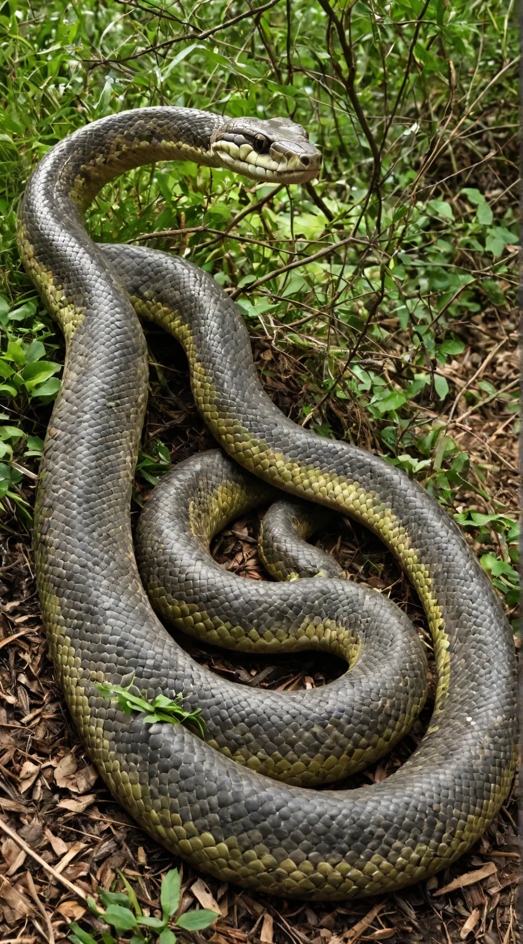 ai character: GIANT SNAKE!!! background