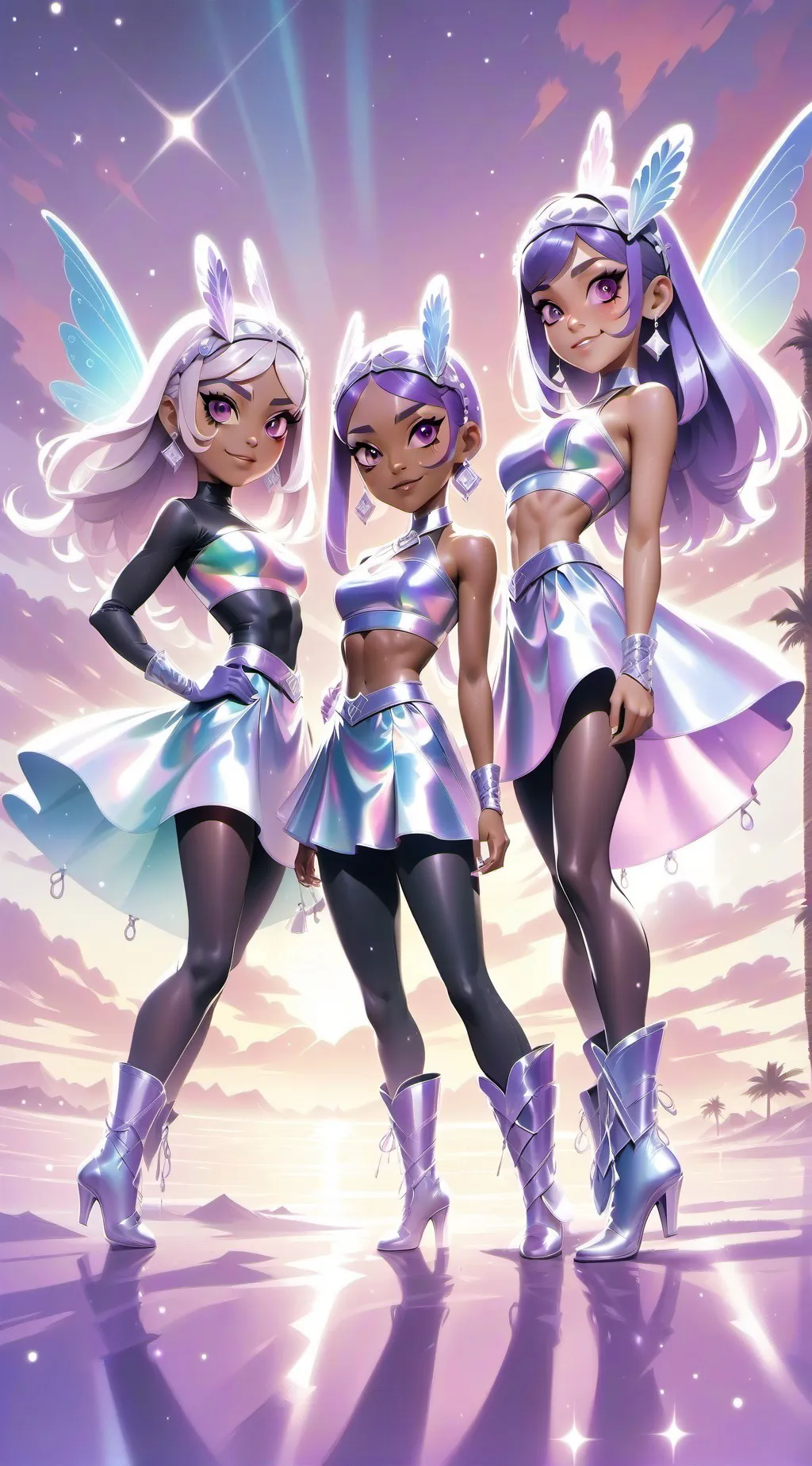 ai character: hola soy Daniela  background