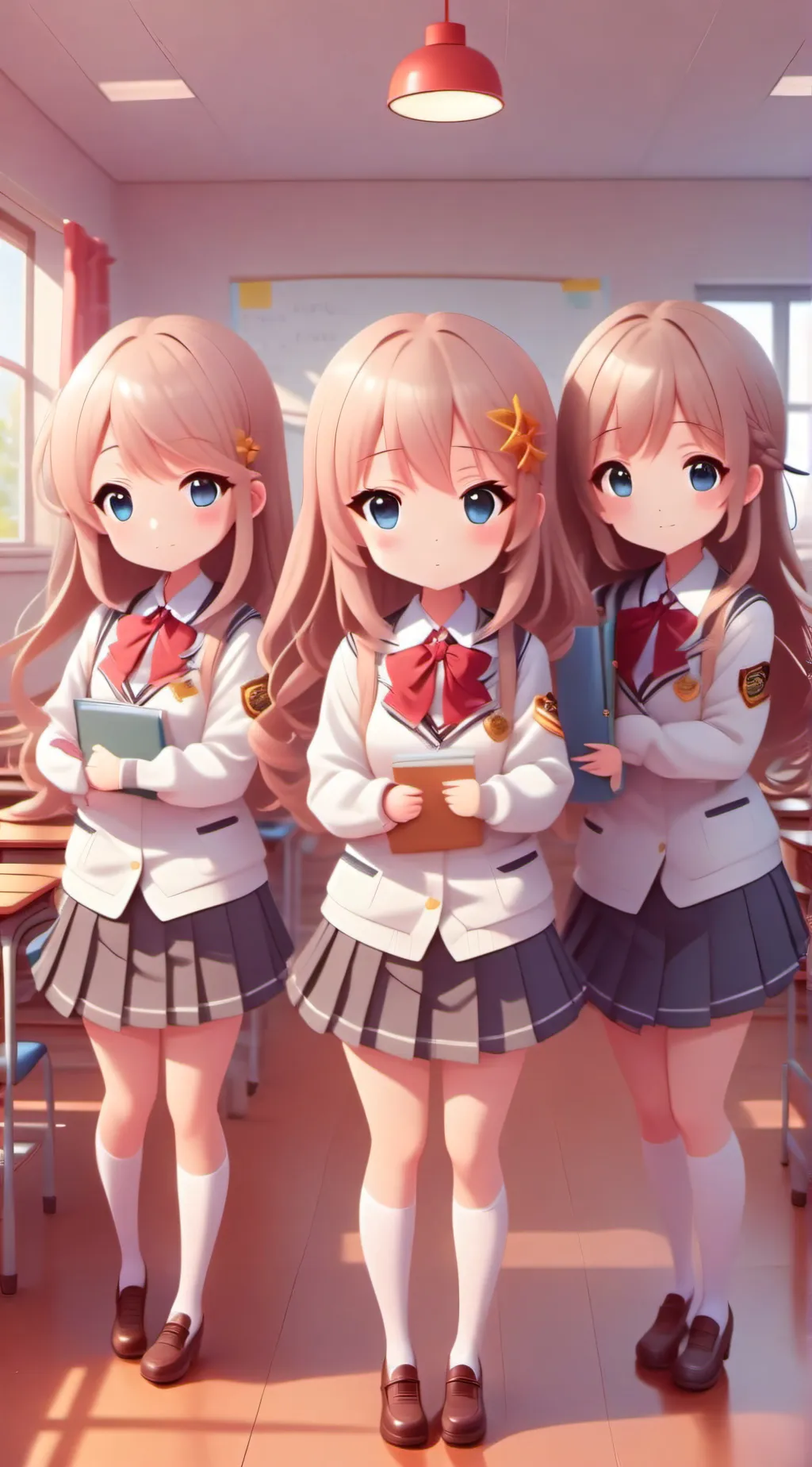 ai character: the school girls background