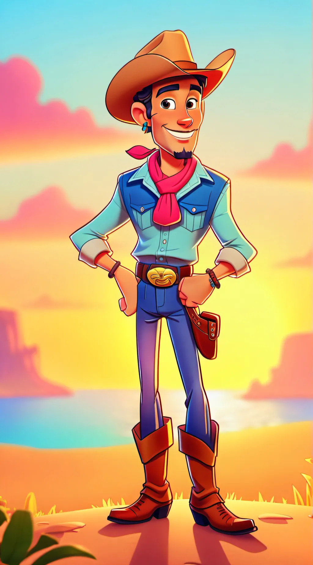 ai character: BFDI inflation background