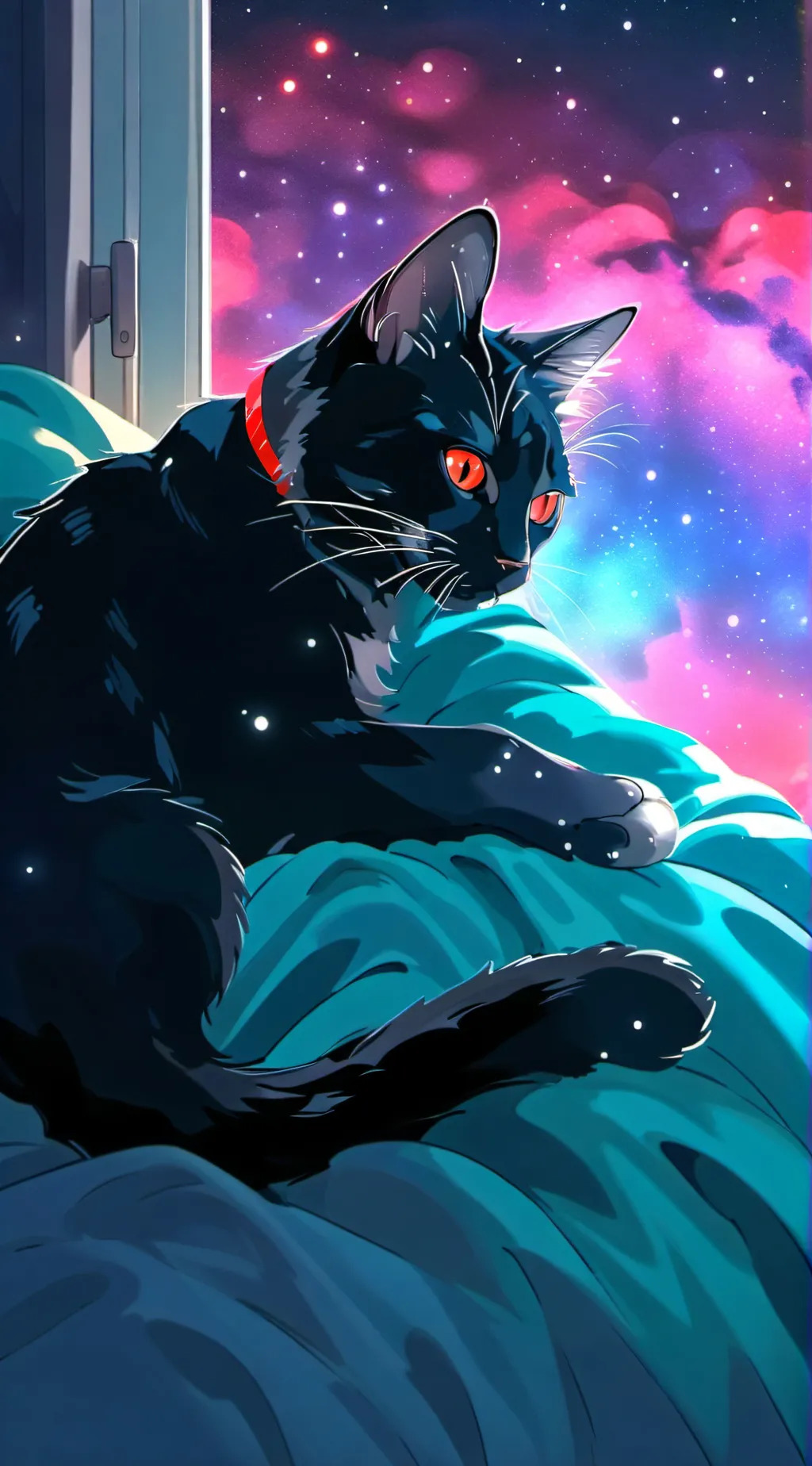 ai character: smiling critters background