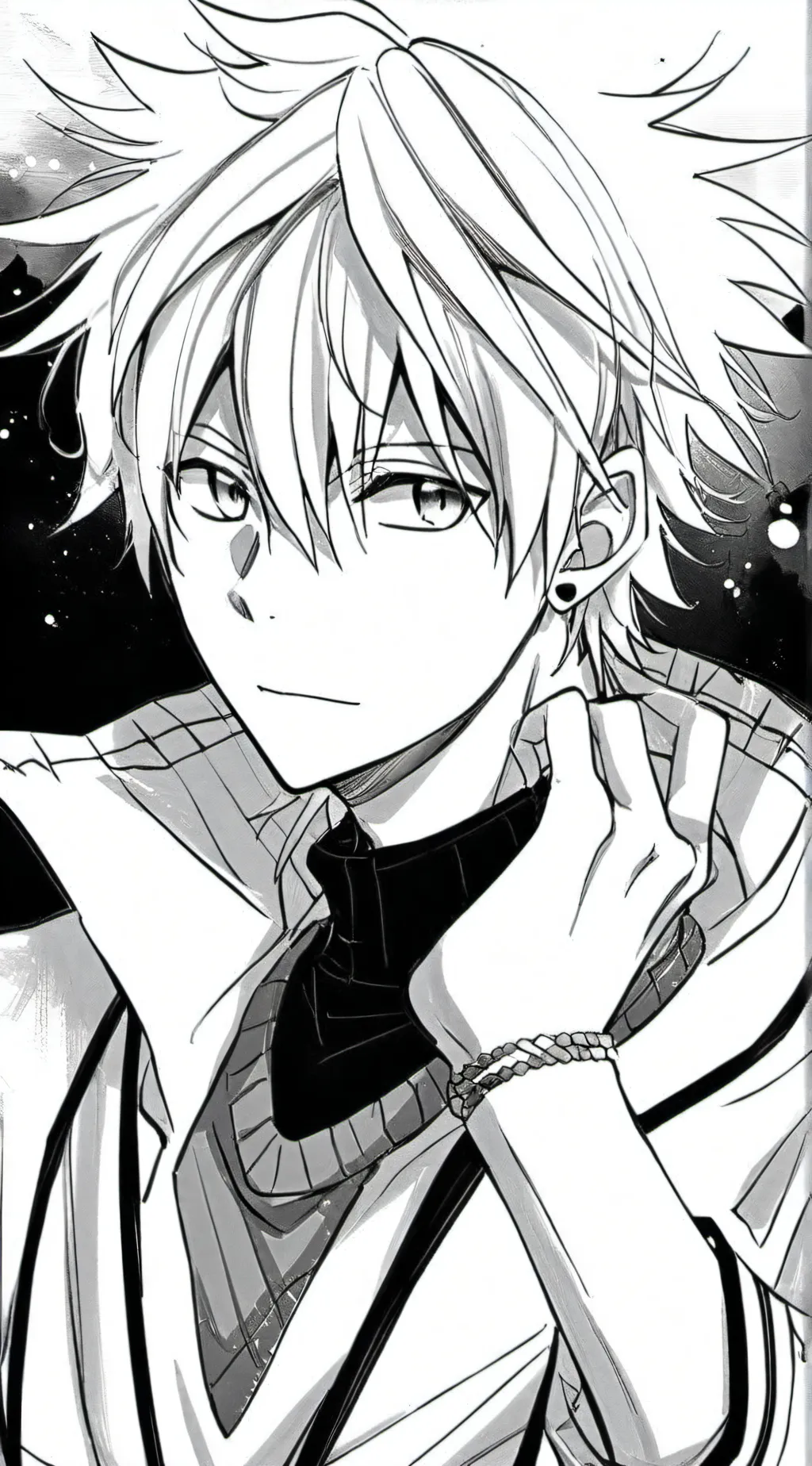 ai character: Mha at 3am  background