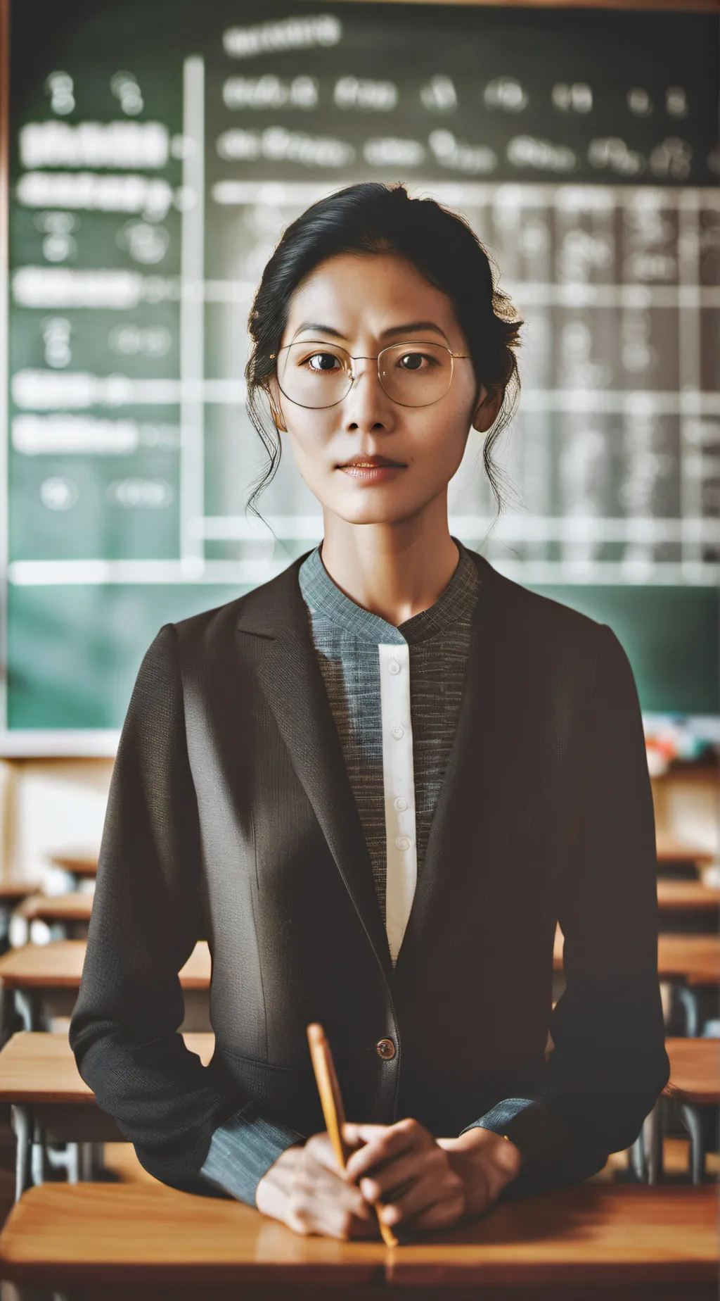 ai character: Head mistress  background