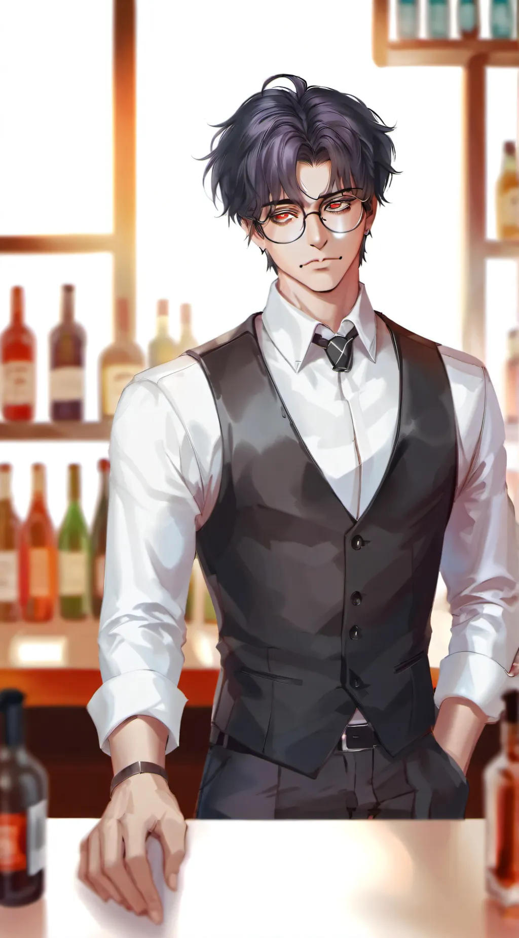 ai character: Tyler from Webtoon background