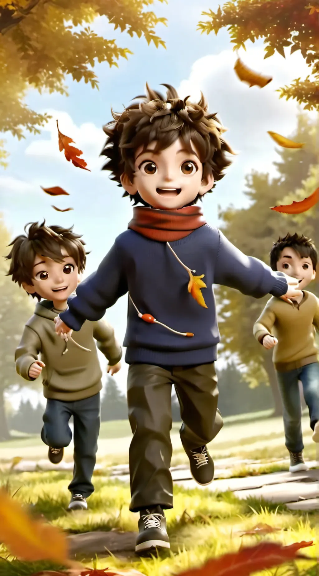 ai character: Trio titans background