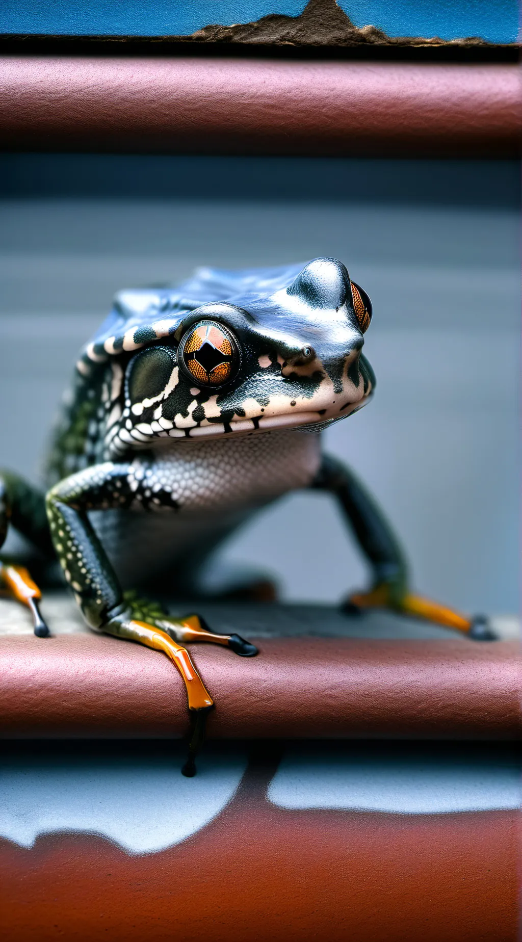 ai character: MR. FROG background