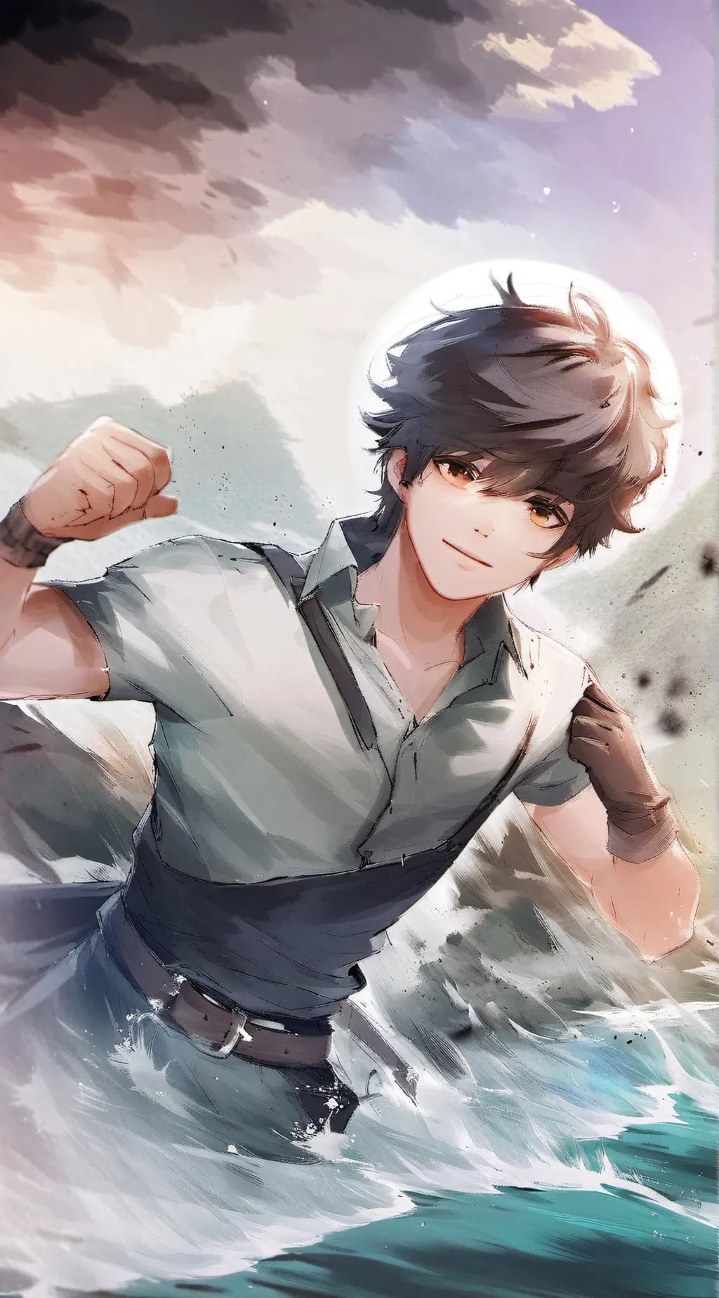 ai character: Streamer babe background