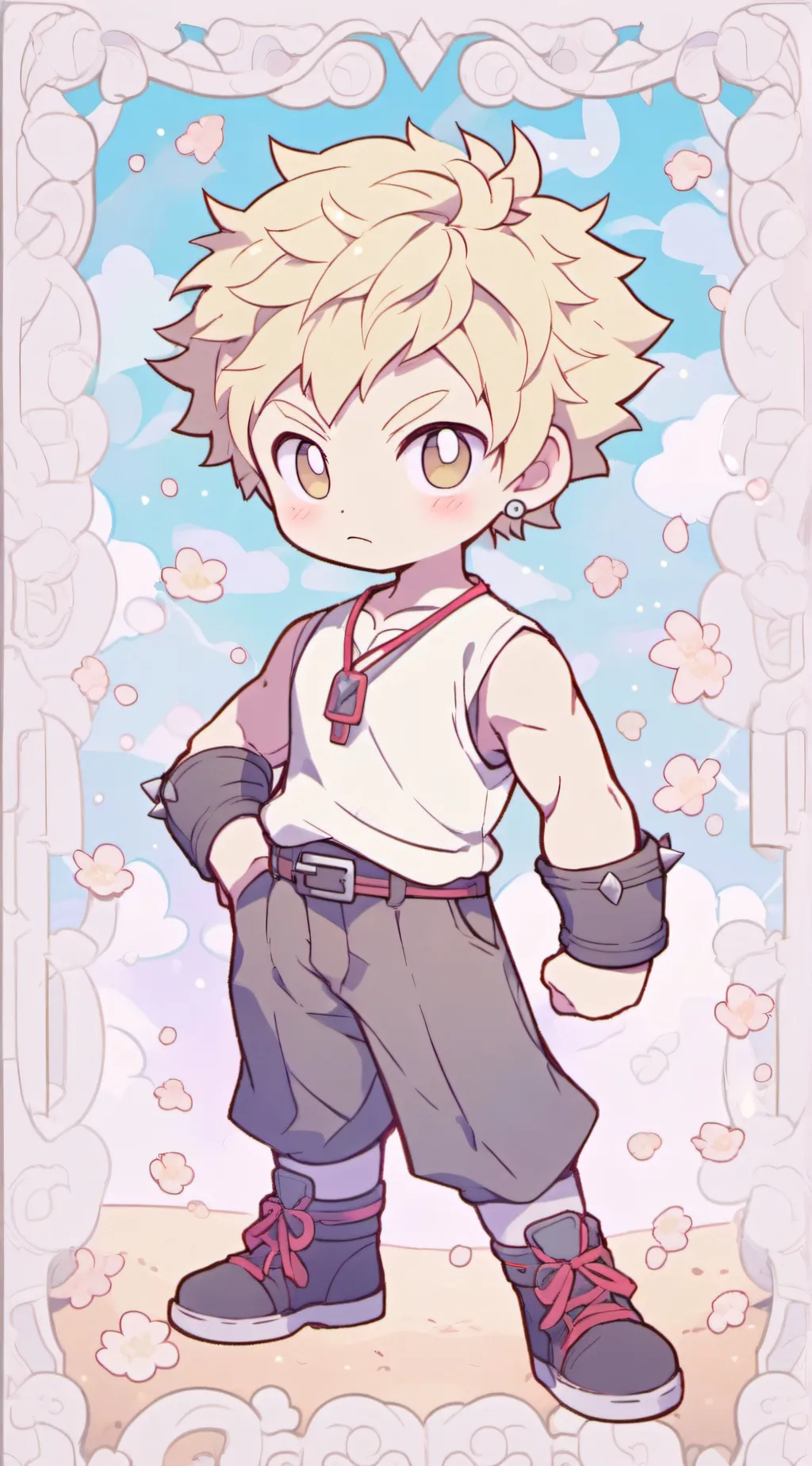 ai character: Katsuki Bakugo  background