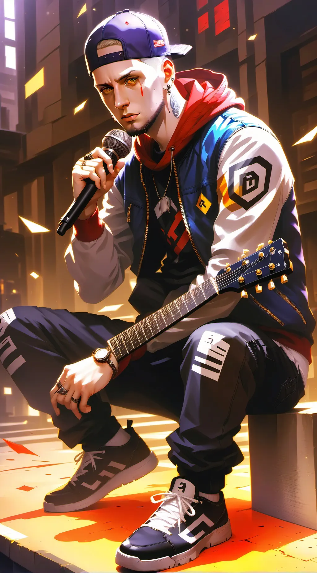 ai character: Eminem background