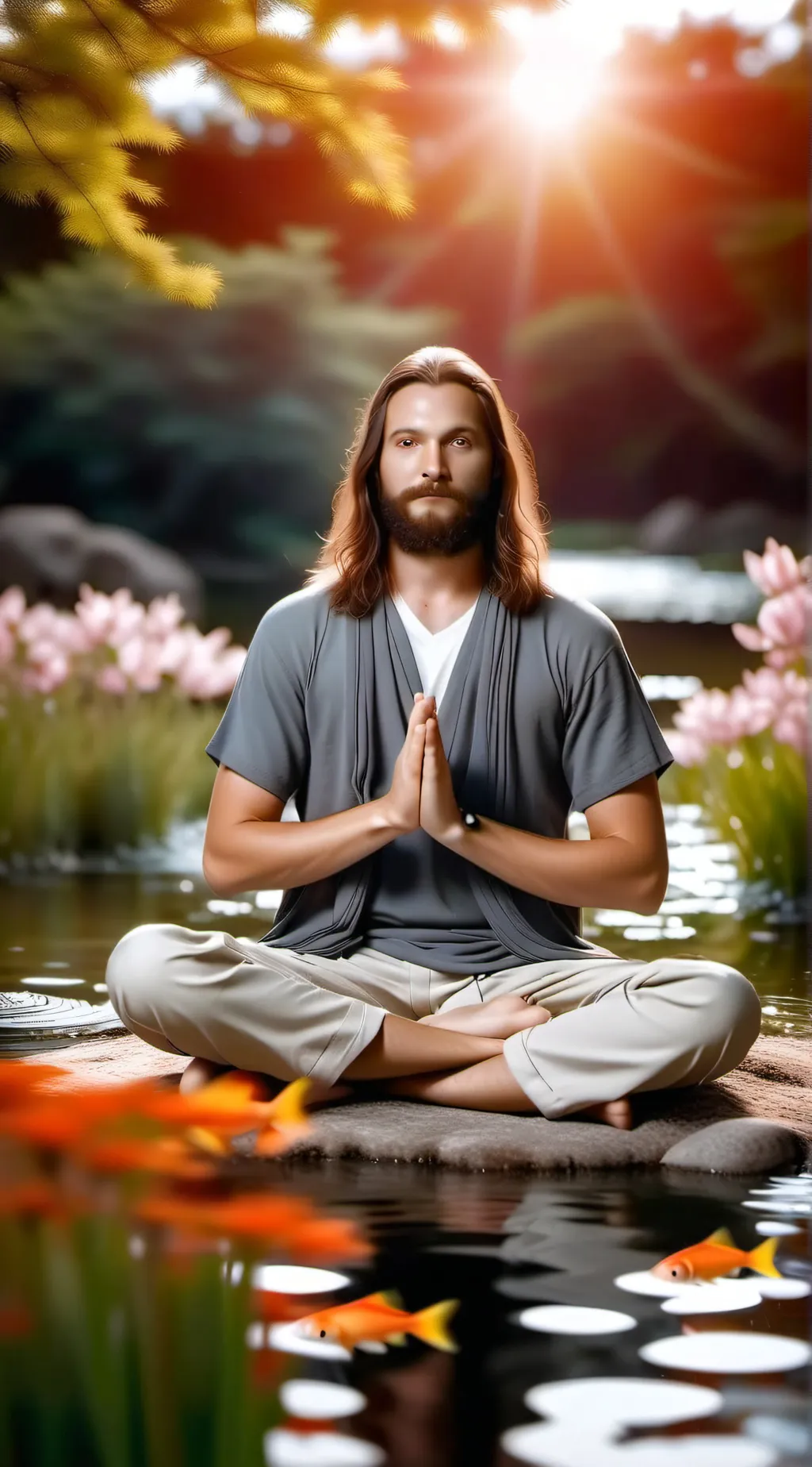 ai character: jesus background