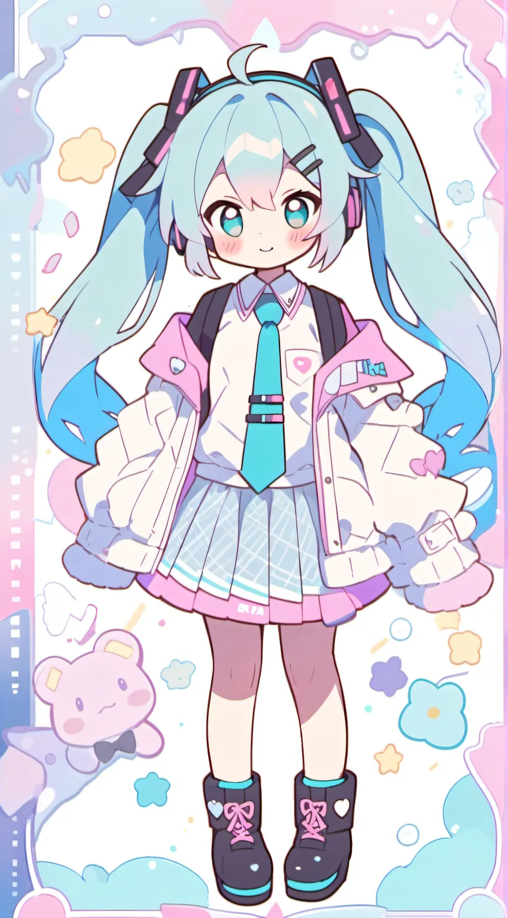 ai character: Hatsune Miku background