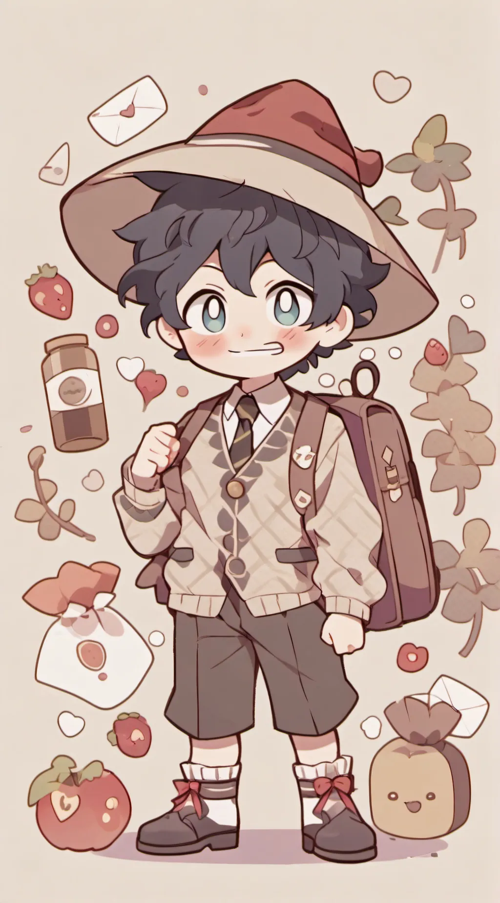 ai character: deku  background