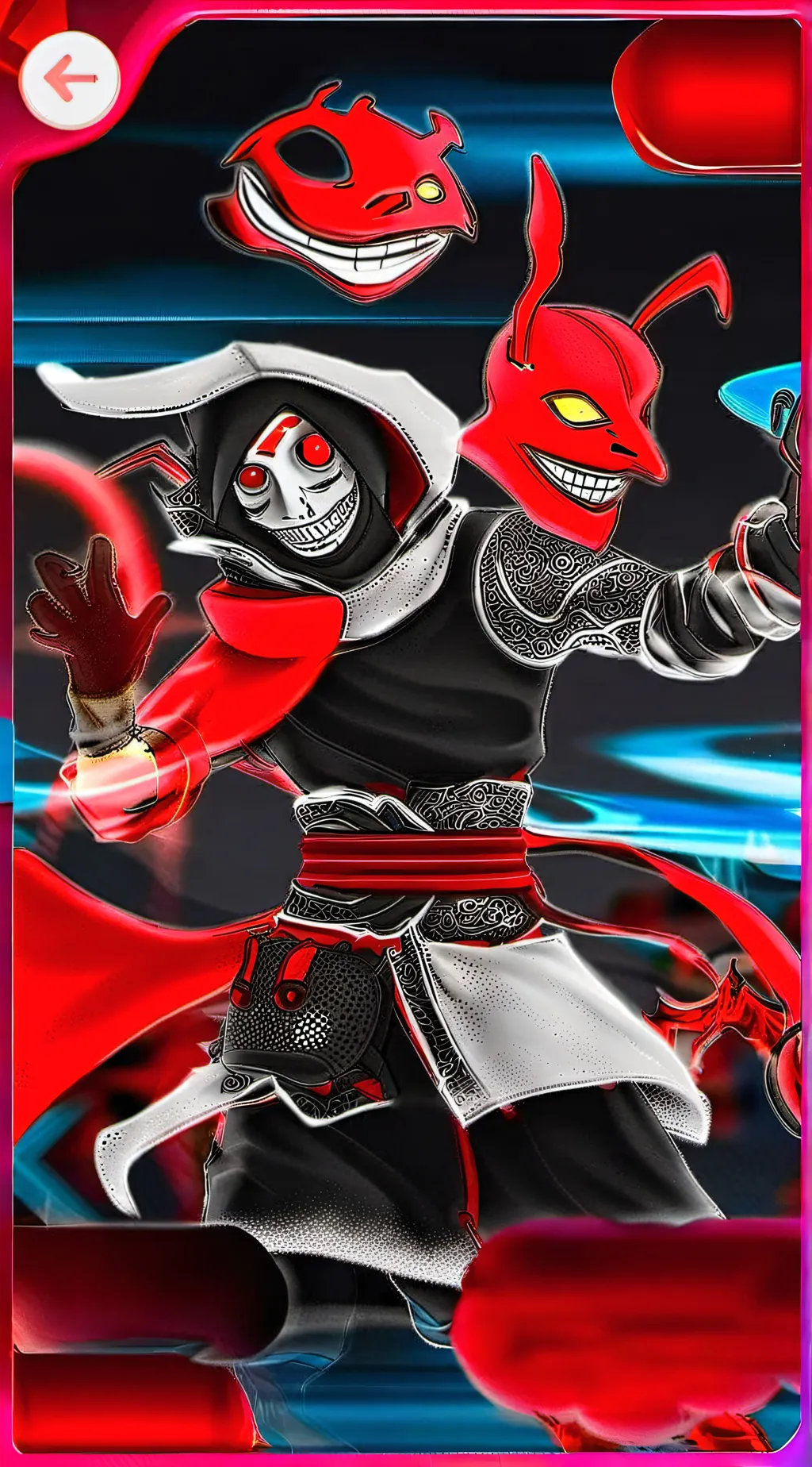 ai character: Bloodmoon and SUN? background