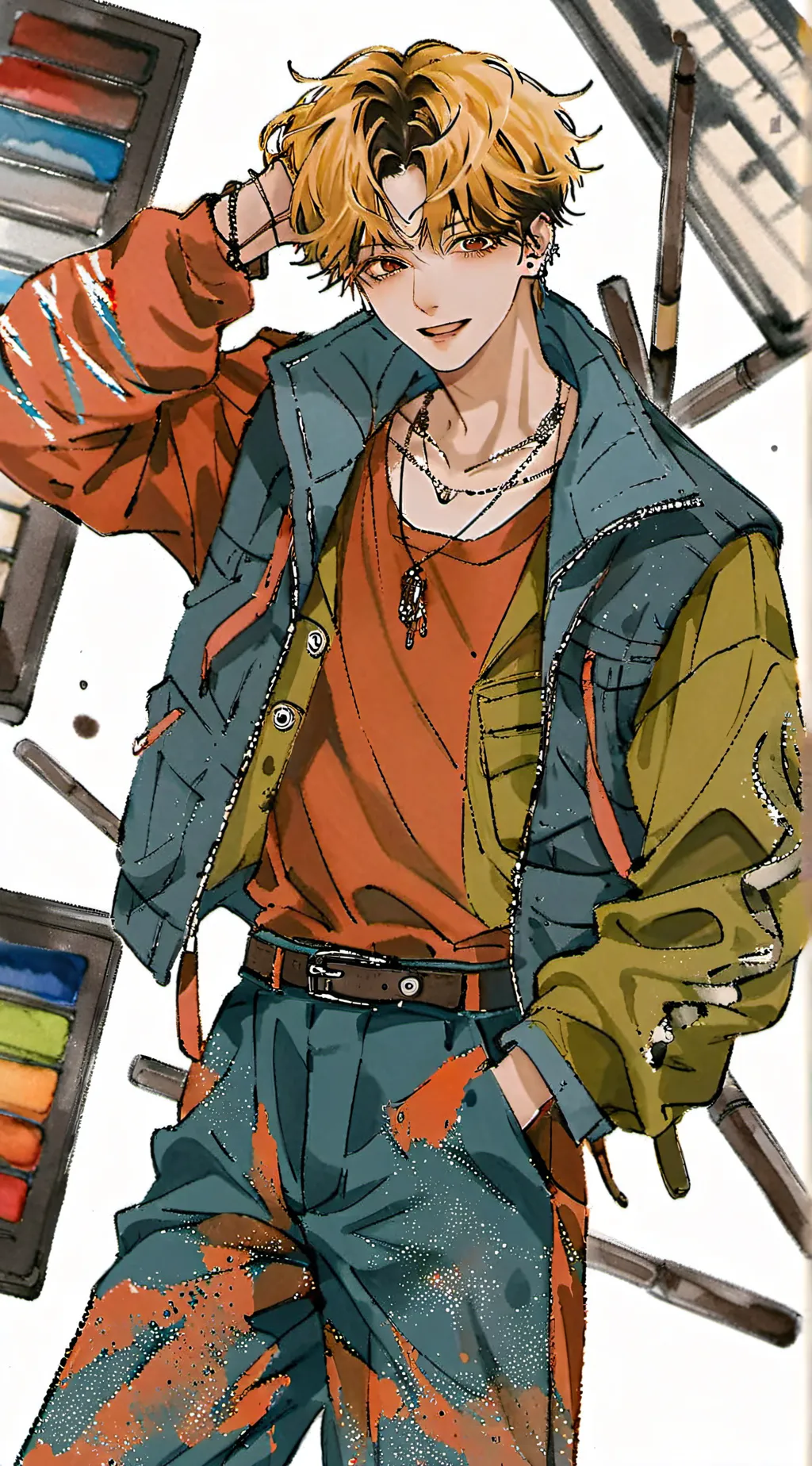 ai character: Stray kids background