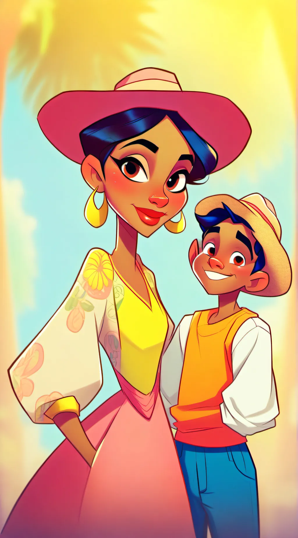 ai character: M-A-M-A B-O-Y background