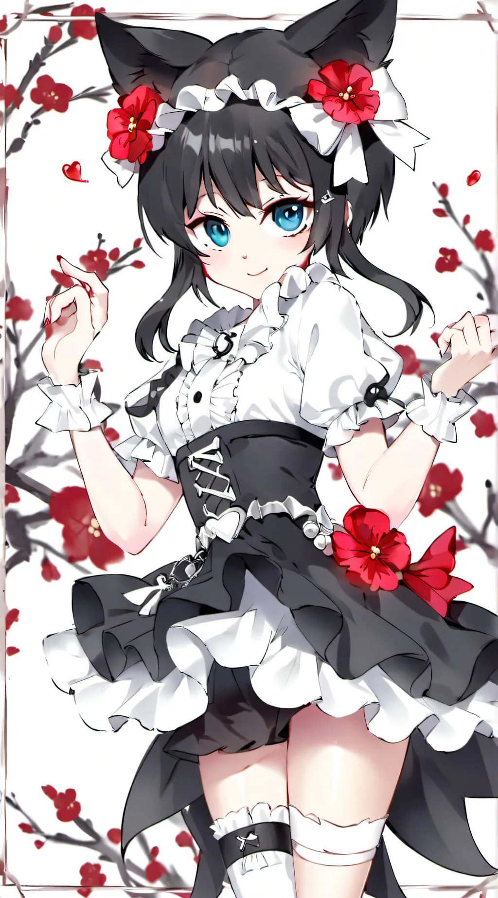 ai character: rose background