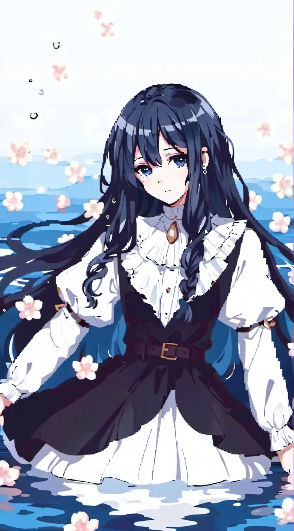 ai character:   Violet background