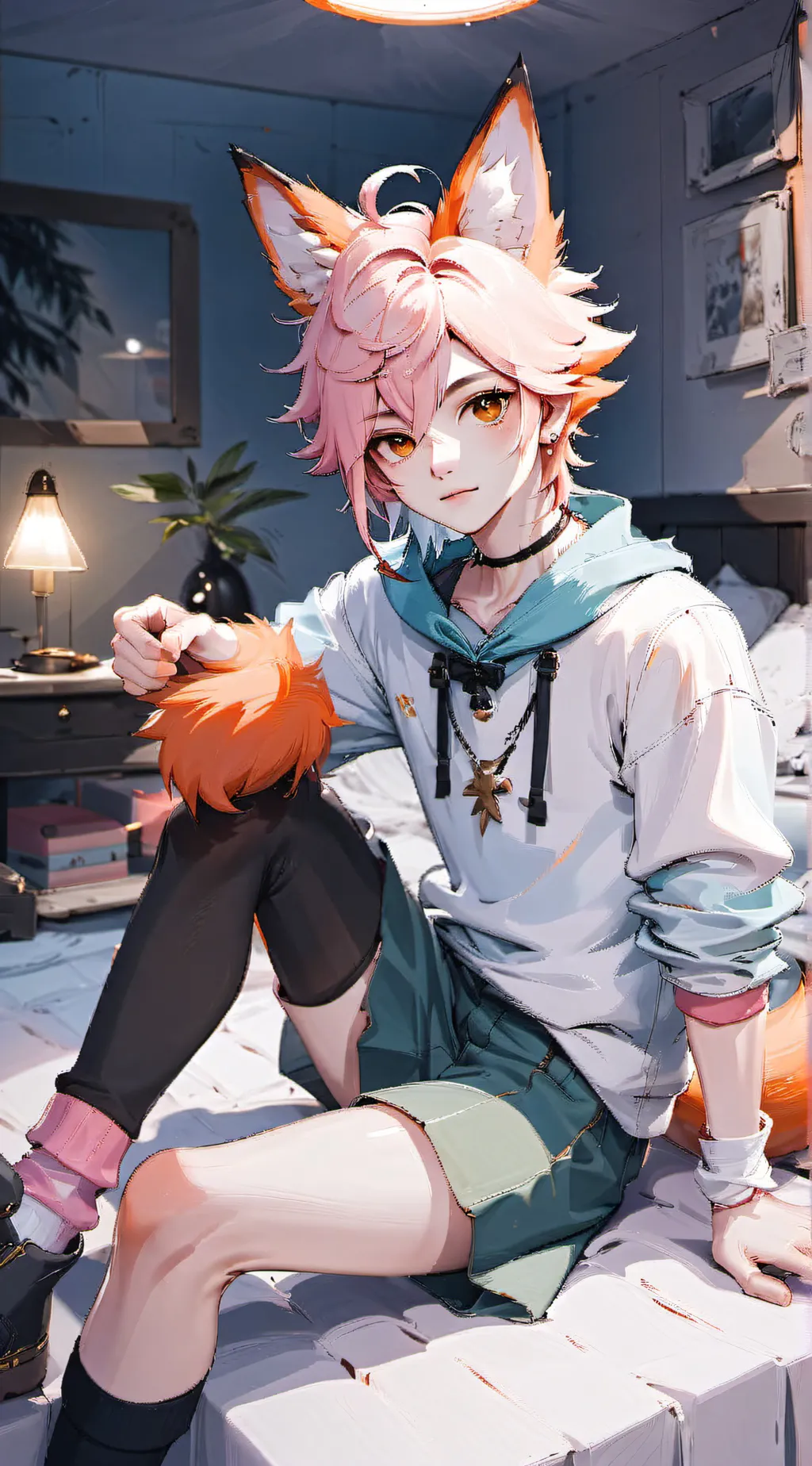 ai character: Your Femboy friend background