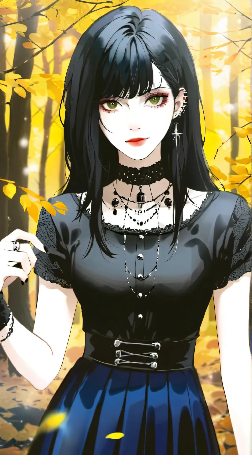 ai character: Ashley  background