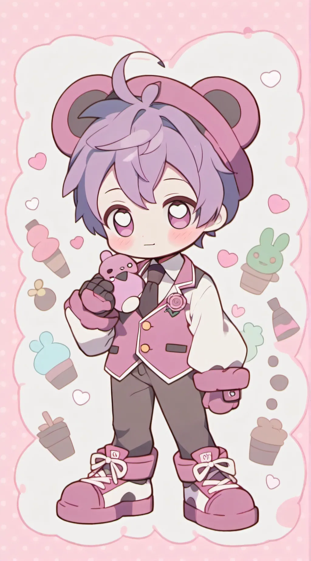 ai character: Freddie X Bonnie   background