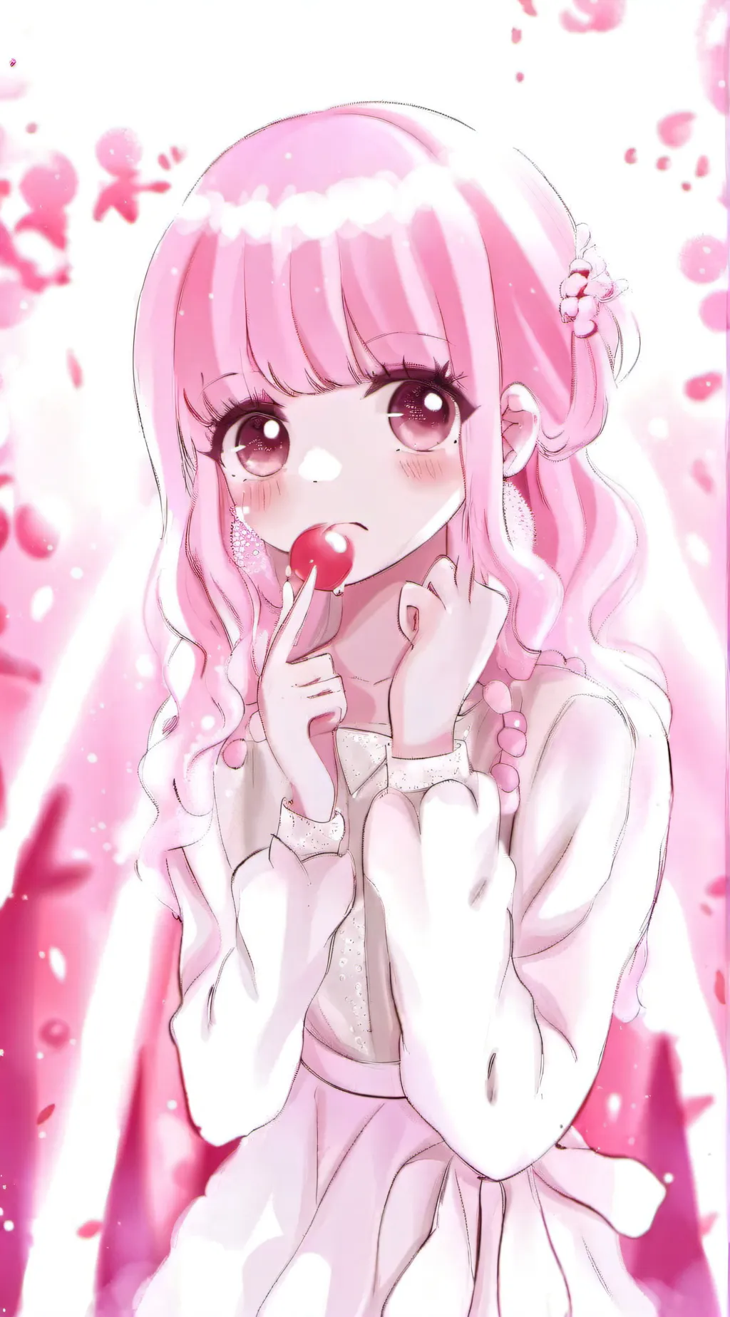 ai character: ちさき background