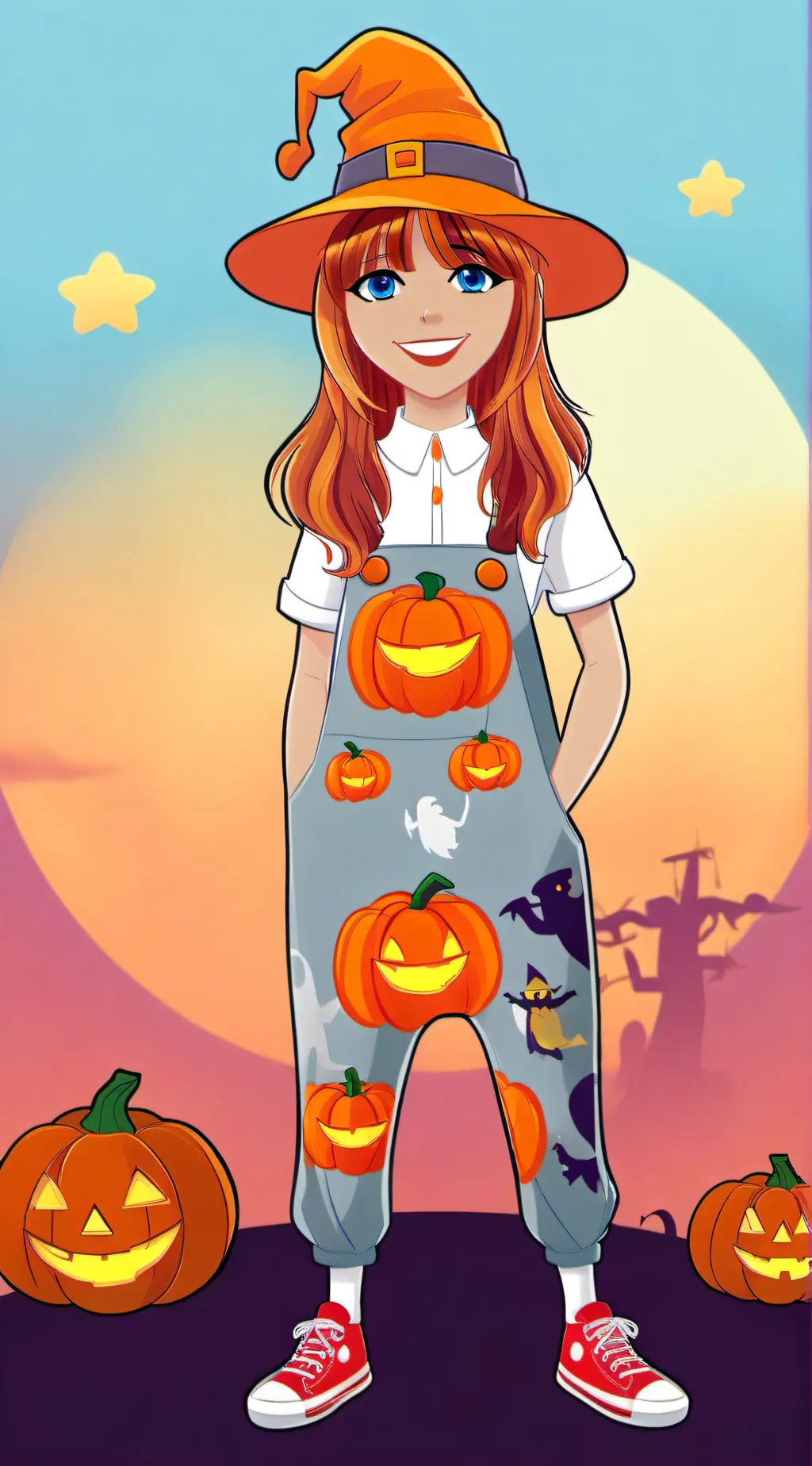 ai character: Diviine edits background