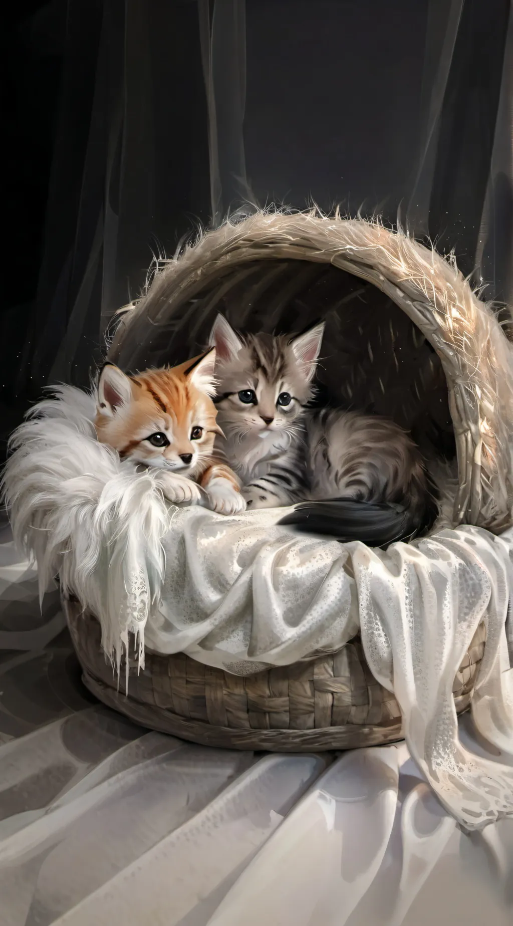 ai character: Kittens background