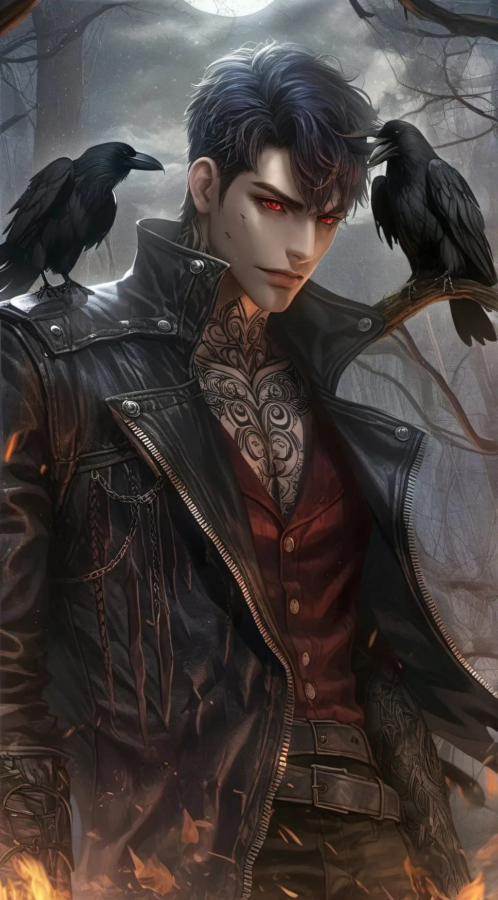 ai character: Fallen background