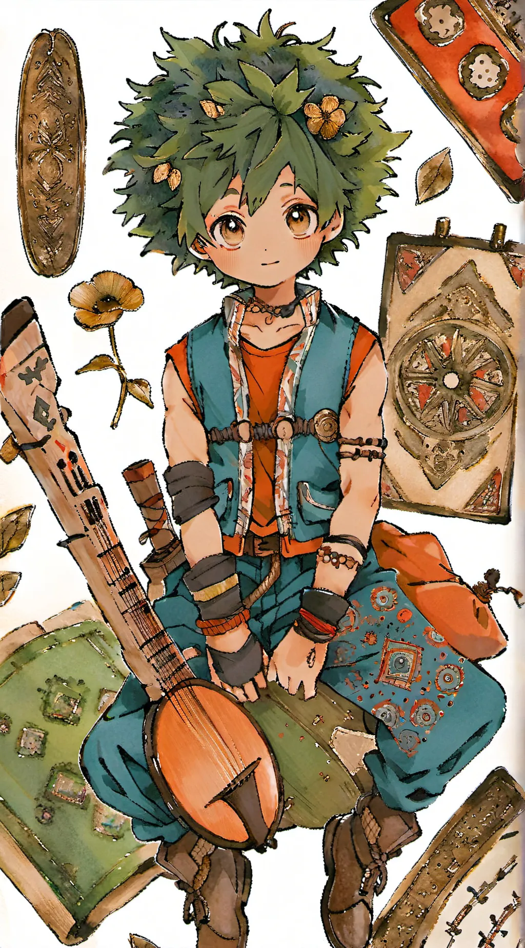 ai character: deku love background