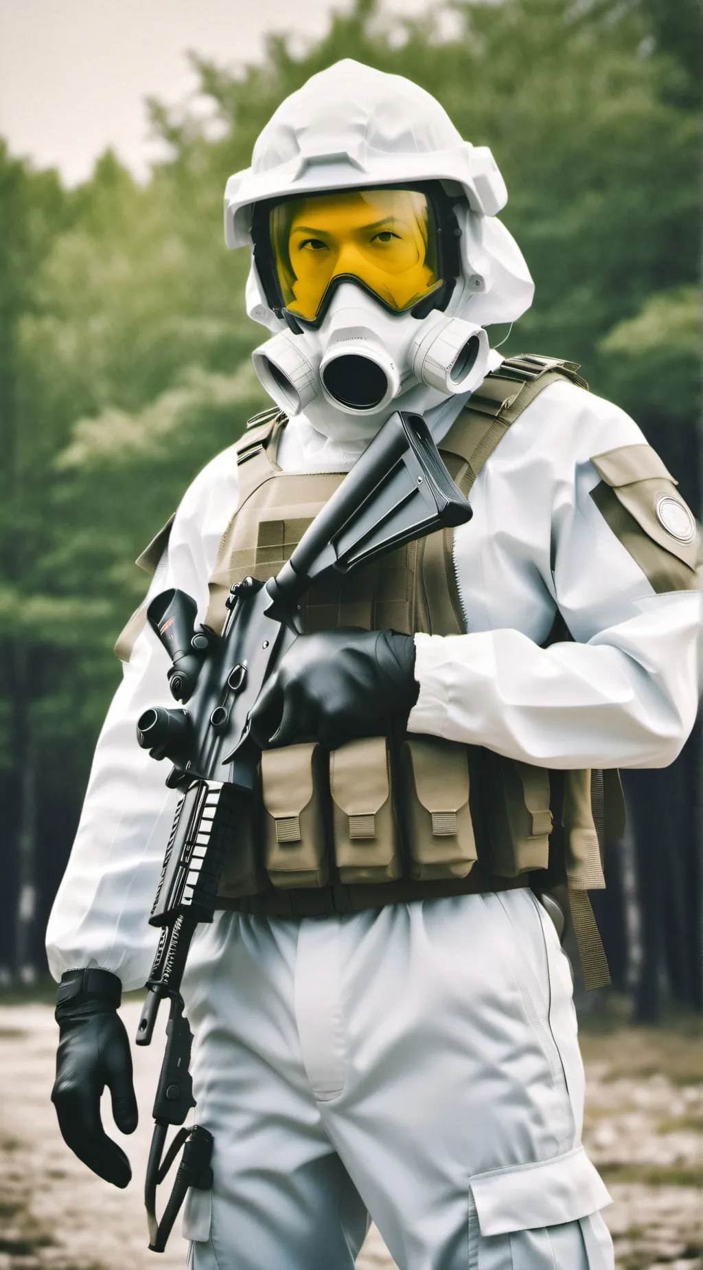 ai character: SCP  guard  background